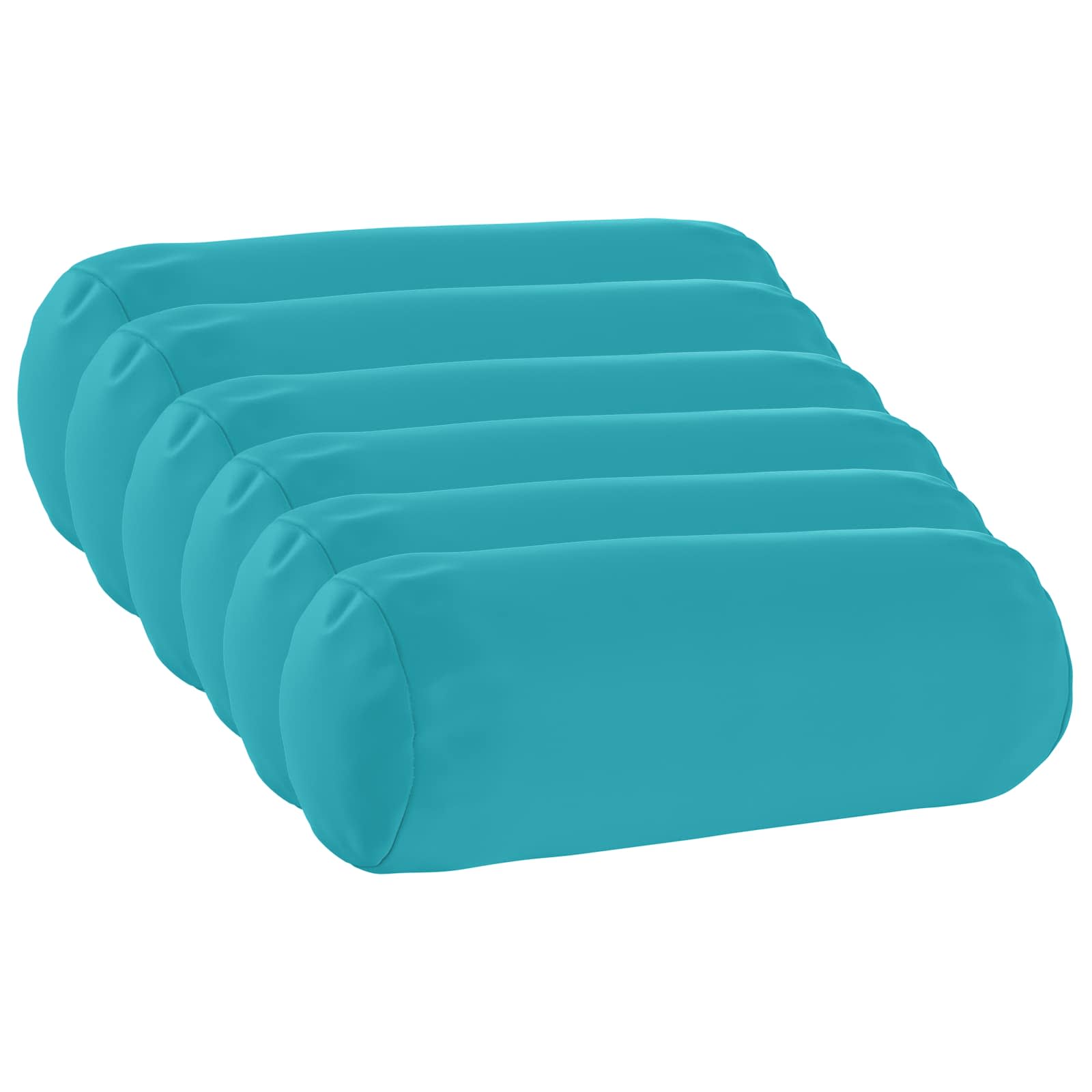 Párna huzat 6 pcs heerlen türkiz ø 15 x 40 cm poliészter