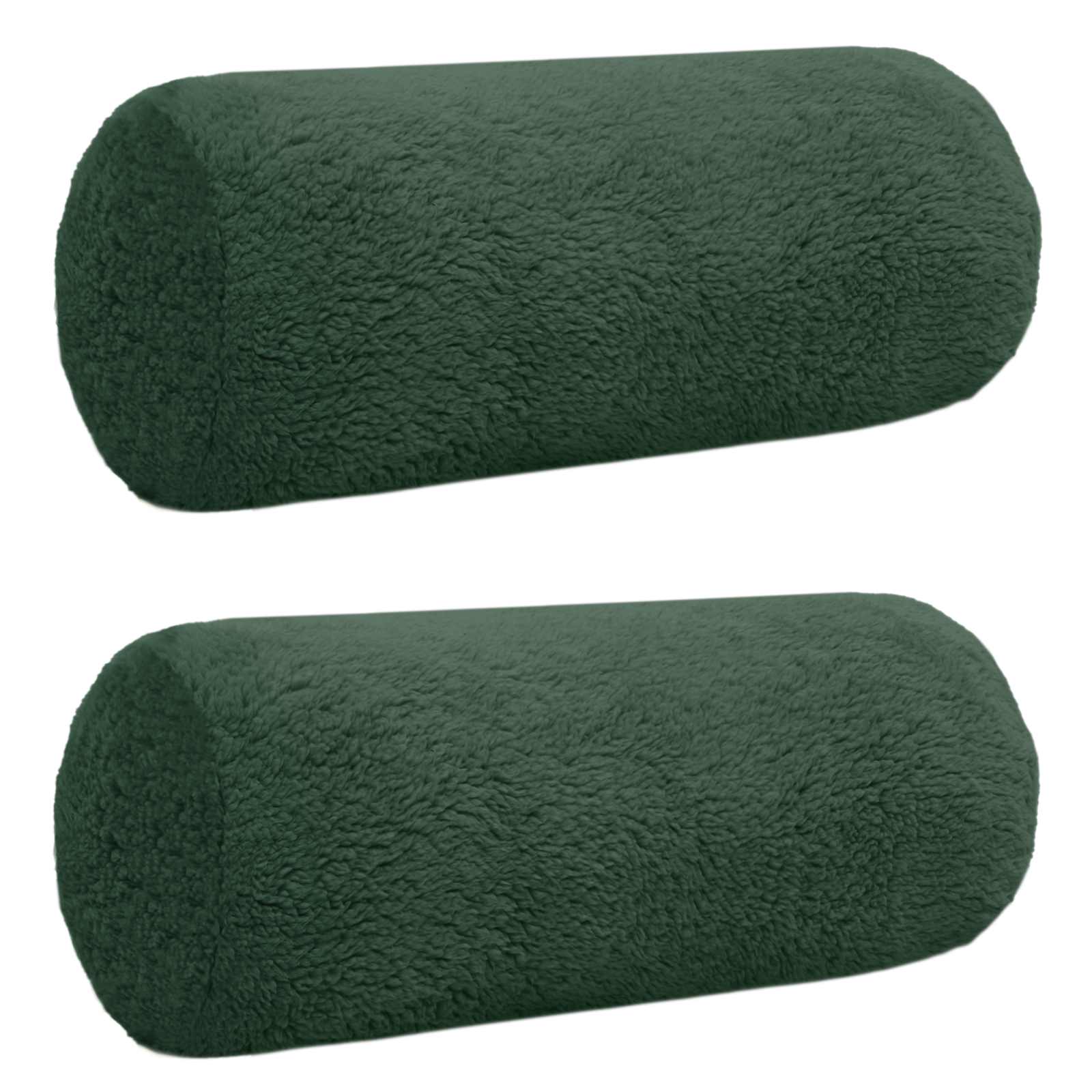 Párna huzat 2 pcs heerlen sötétzöld ø 15 x 40 cm bouclé