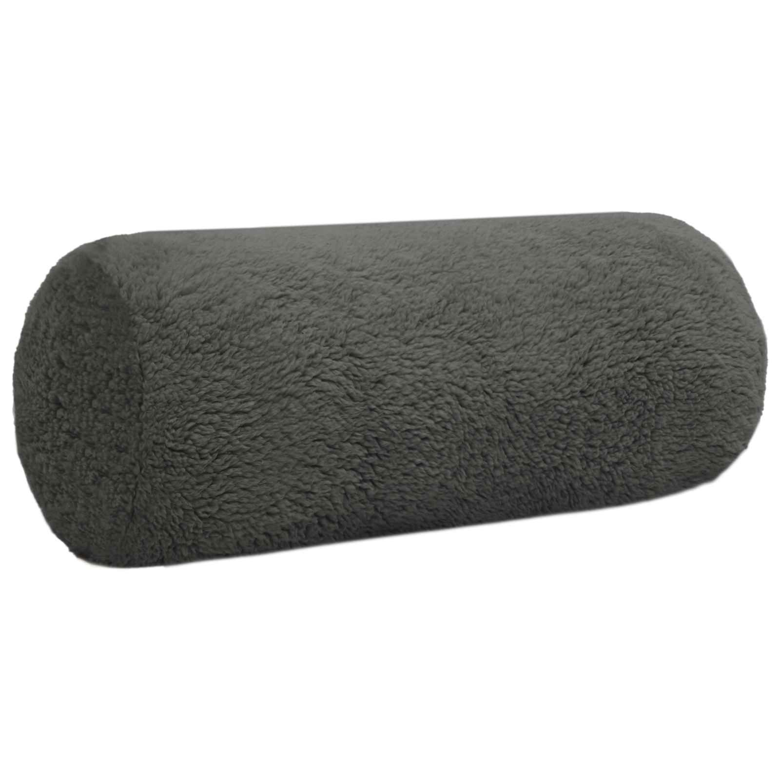 Párna huzat 2 pcs heerlen sötétszürke ø 15 x 40 cm bouclé