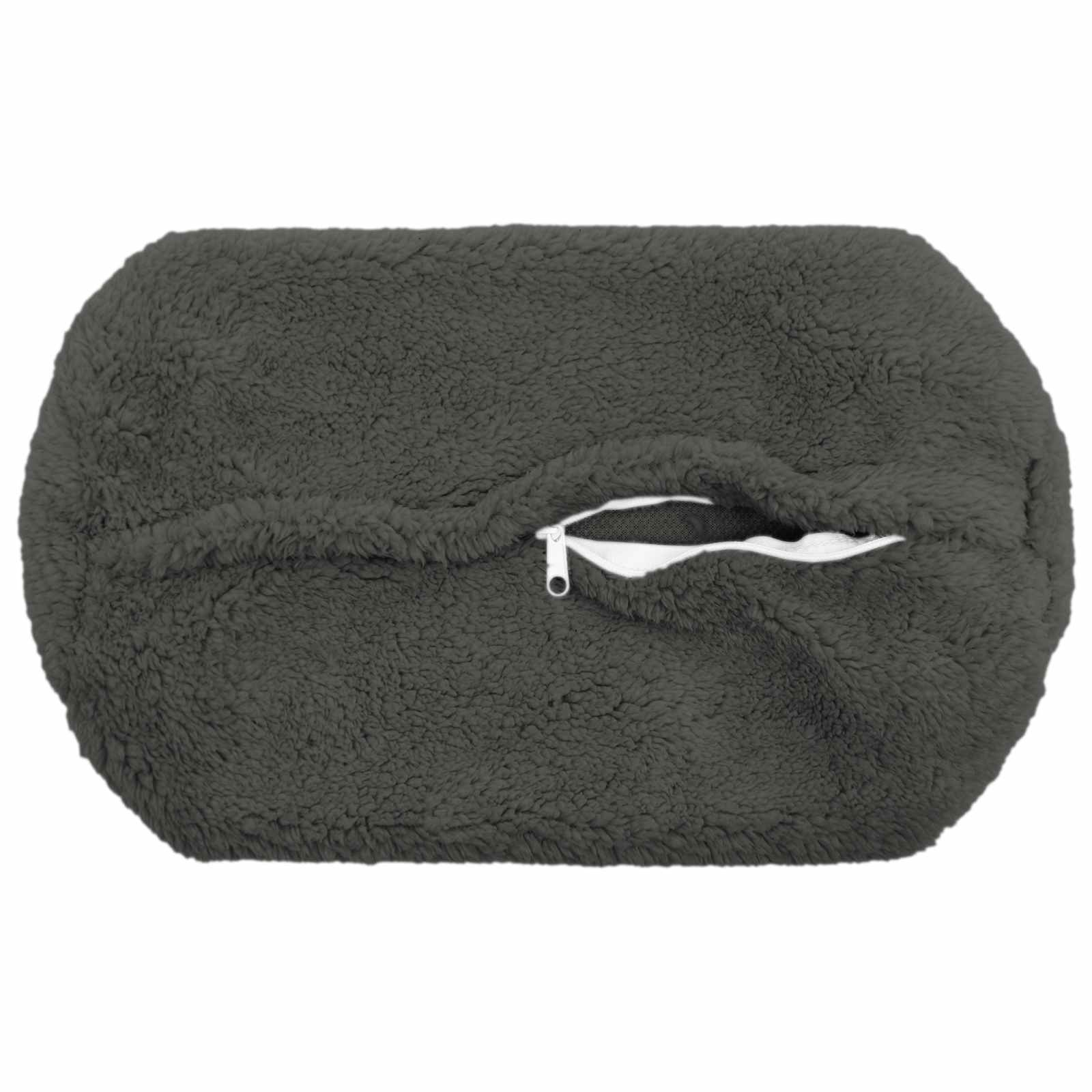 Párna huzat 6 pcs heerlen sötétszürke ø 15 x 40 cm bouclé
