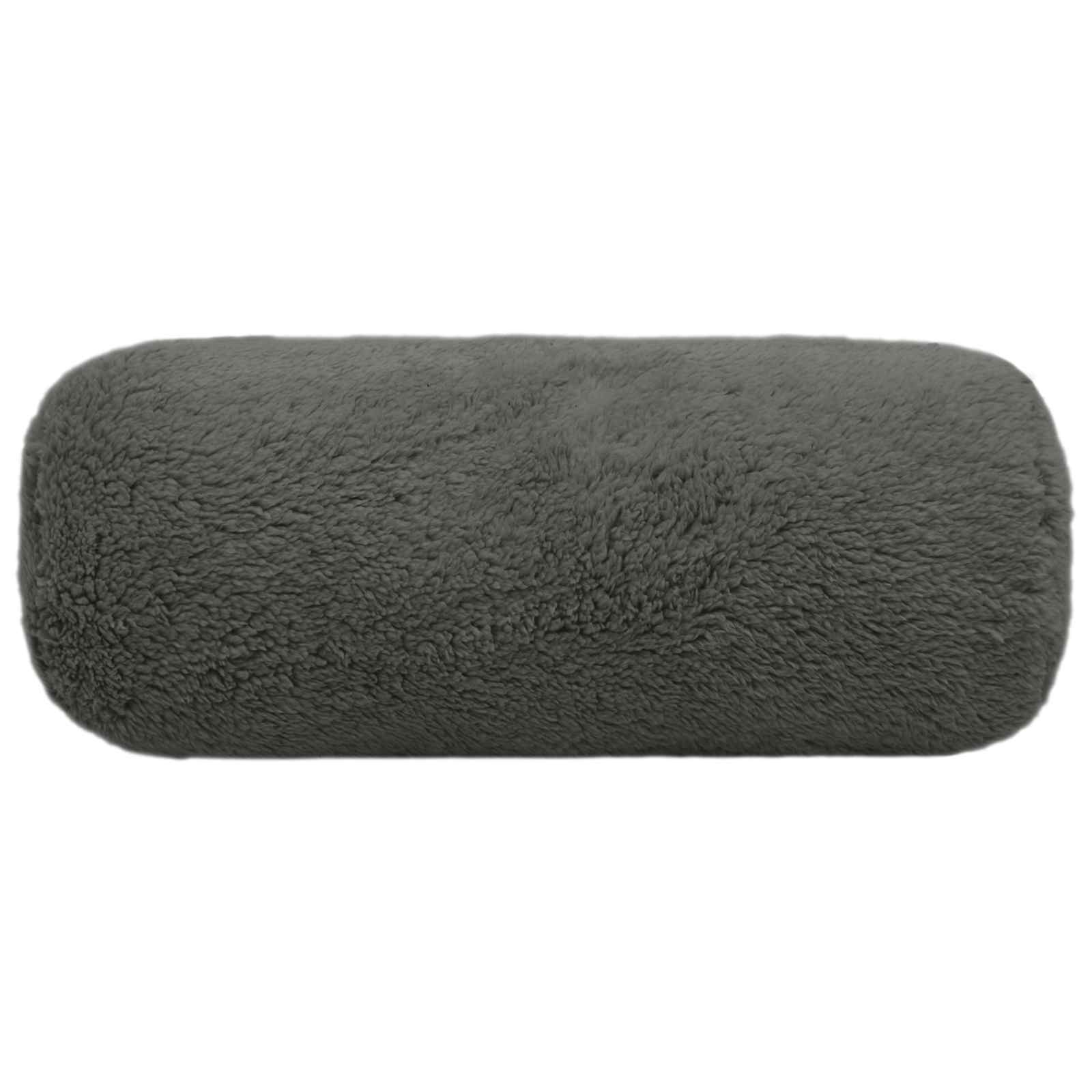 Párna huzat 6 pcs heerlen sötétszürke ø 15 x 40 cm bouclé