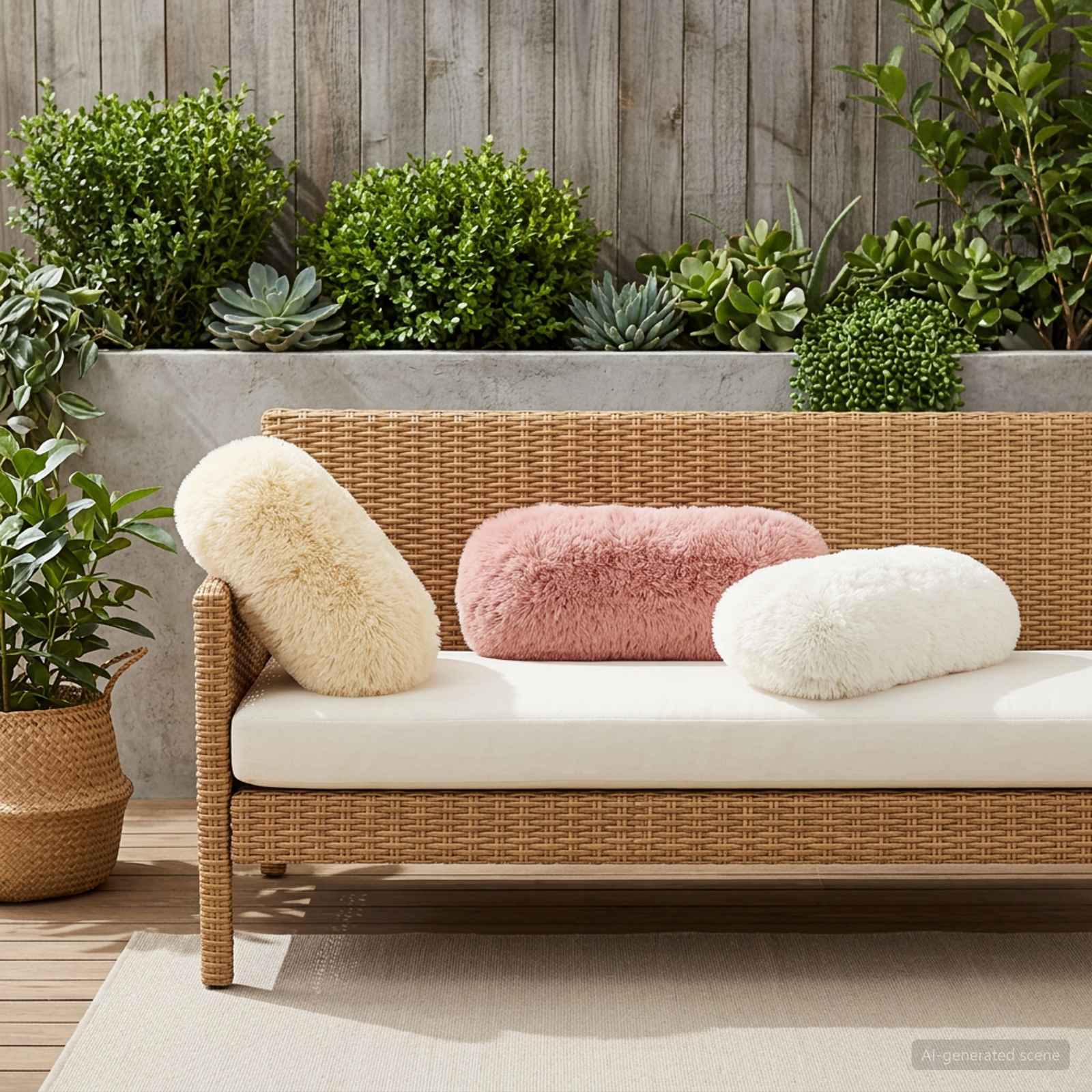 Párna huzat 2 pcs heerlen fehér ø 15 x 40 cm pv mikroplüss