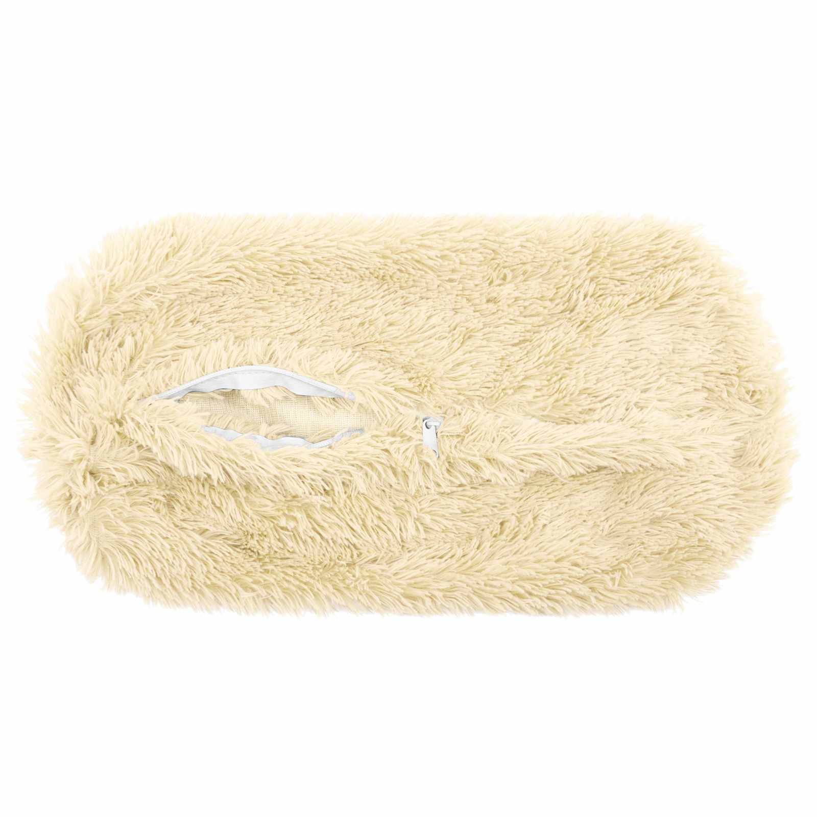 Párna huzat 2 pcs heerlen krémszínű ø 15 x 40 cm pv mikroplüss