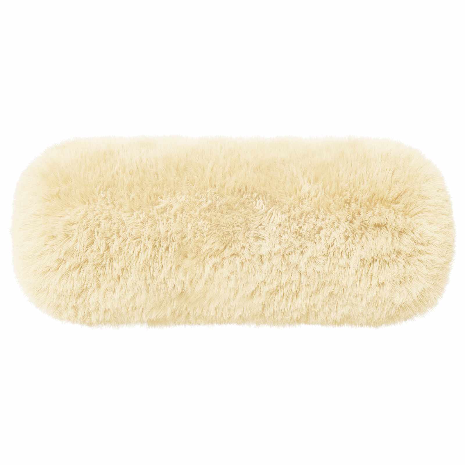 Párna huzat 2 pcs heerlen krémszínű ø 15 x 40 cm pv mikroplüss
