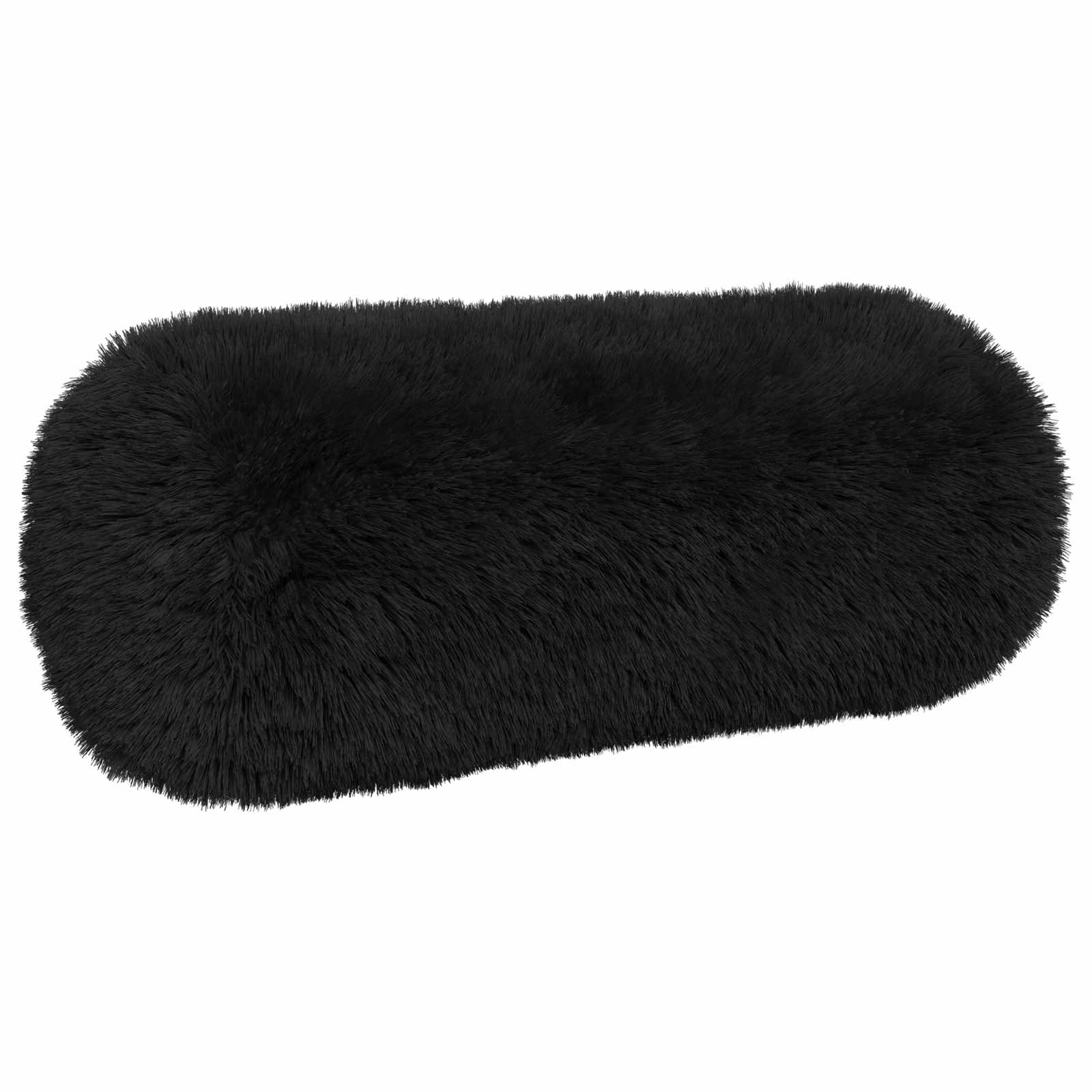 Párna huzat 2 pcs heerlen fekete ø 15 x 40 cm pv mikroplüss