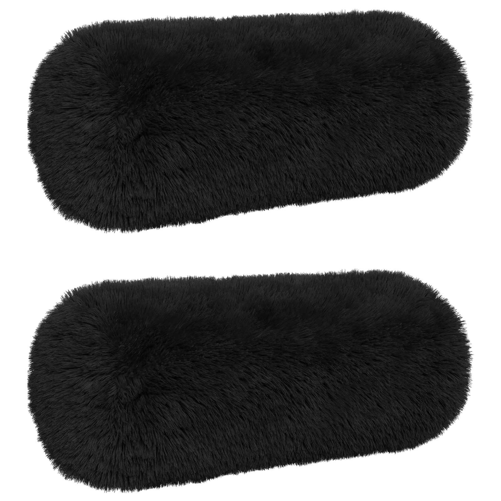 Párna huzat 2 pcs heerlen fekete ø 15 x 40 cm pv mikroplüss