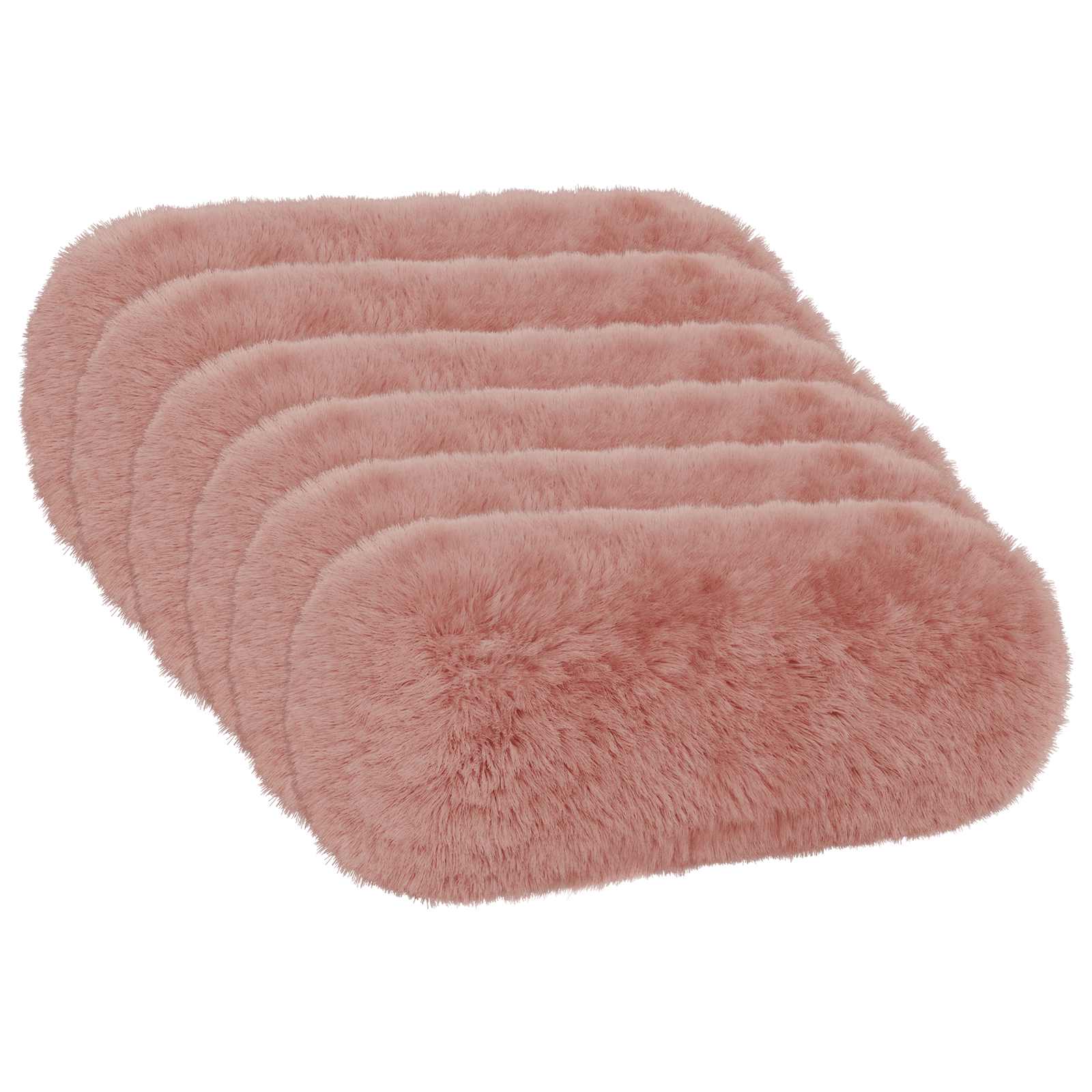 Párna huzat 6 pcs heerlen rózsaszín ø 15 x 40 cm pv mikroplüss