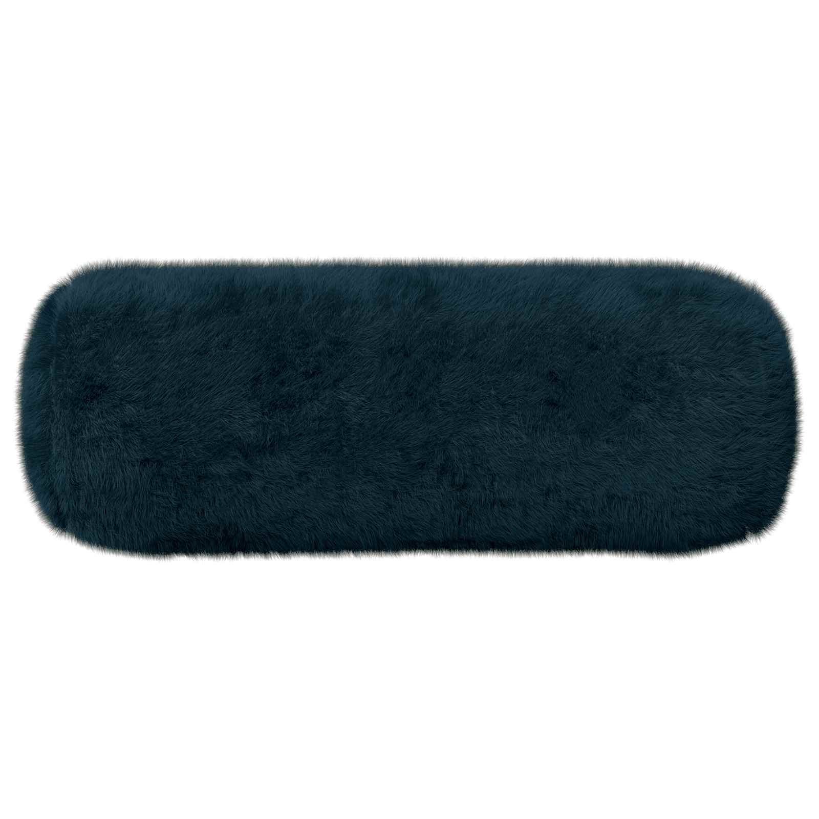 Párna huzat 6 db heerlen sötétkék ø 15 x 40 cm műnyúl szőr