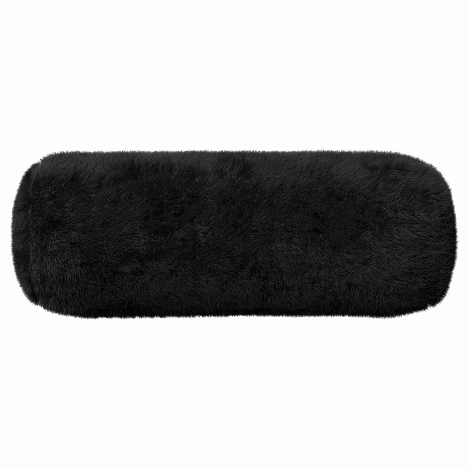 Párna huzat 2 db heerlen fekete ø 15 x 40 cm műnyúl szőr