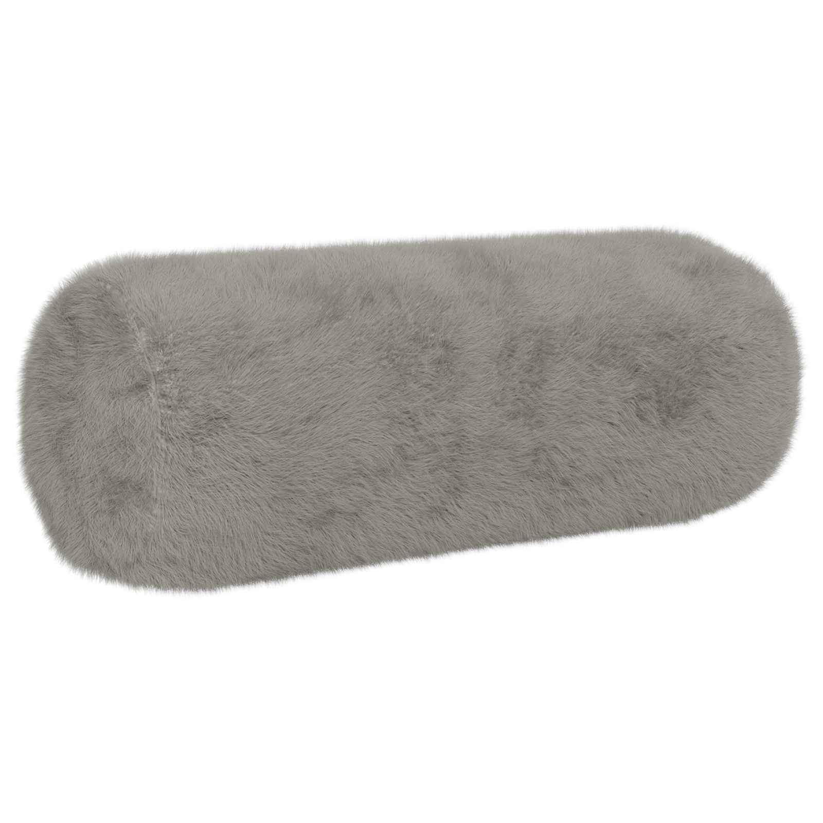 Párna huzat 2 db heerlen világosszürke ø 15 x 40 cm műnyúl szőr