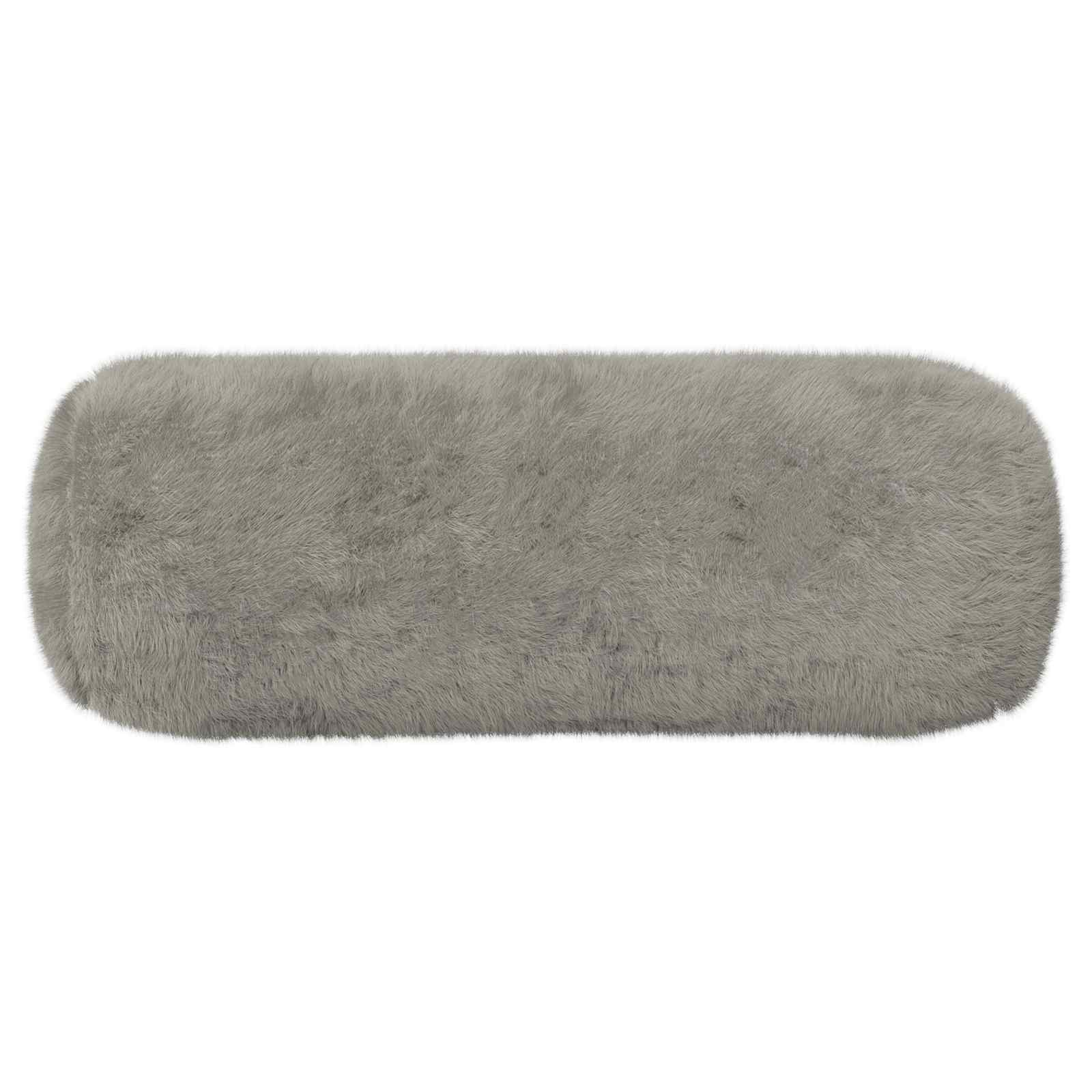 Párna huzat 2 db heerlen világosszürke ø 15 x 40 cm műnyúl szőr