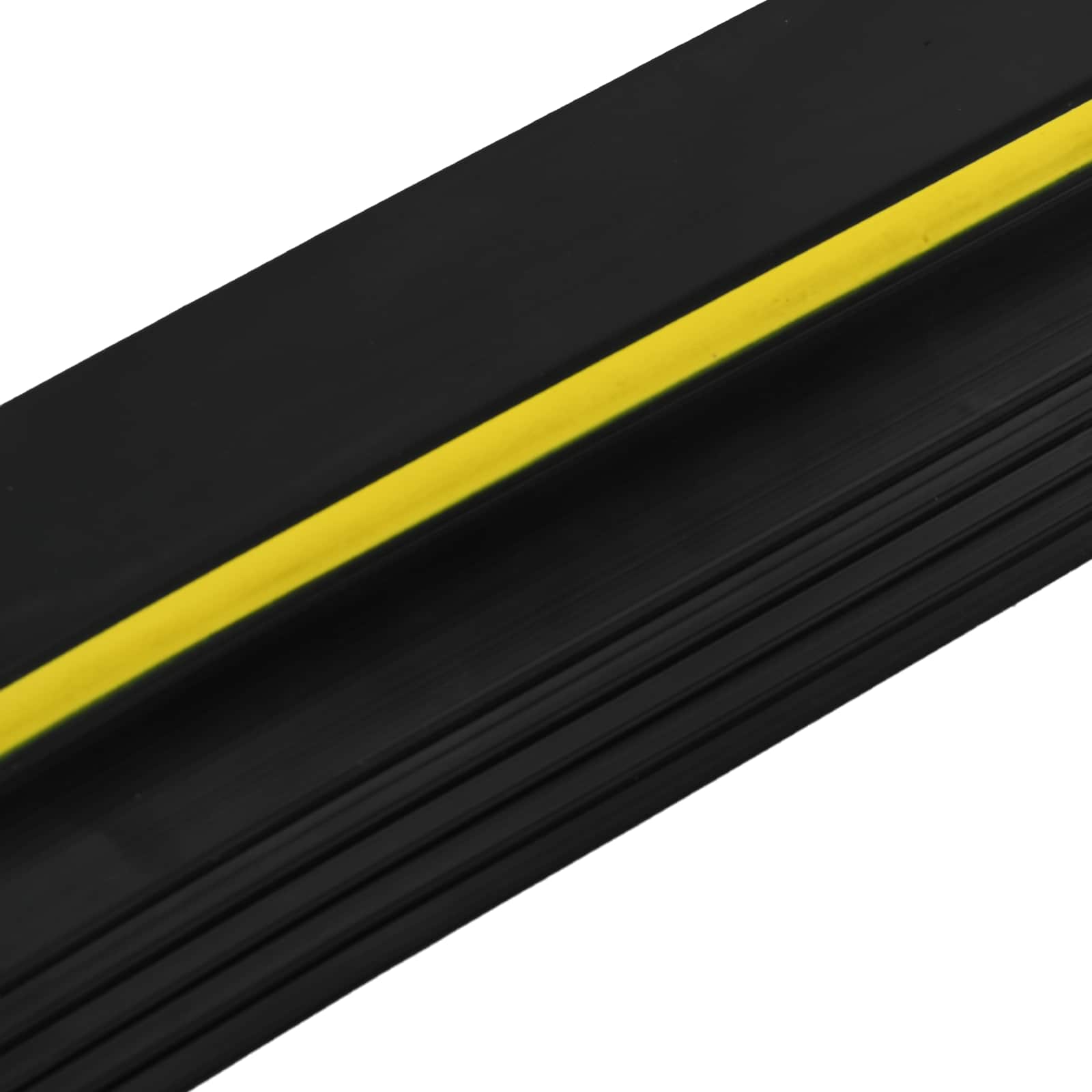 Garázspadló tömítés fekete és sárga 12 x 90 mm 5,5 m pvc