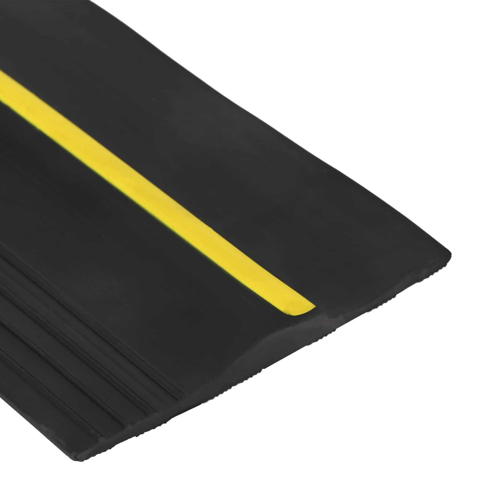 Garázspadló tömítés fekete és sárga 12 x 90 mm 5,5 m pvc