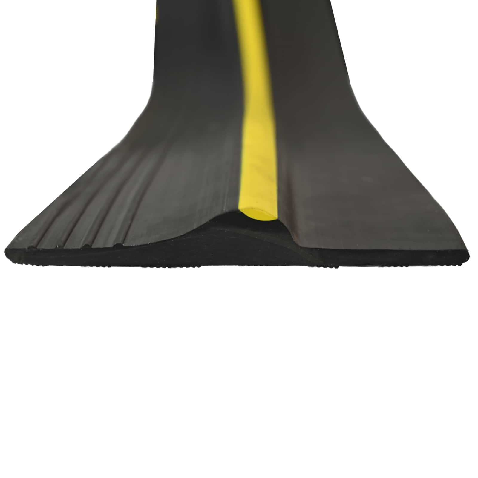 Garázspadló tömítés fekete és sárga 12 x 90 mm 5,5 m pvc