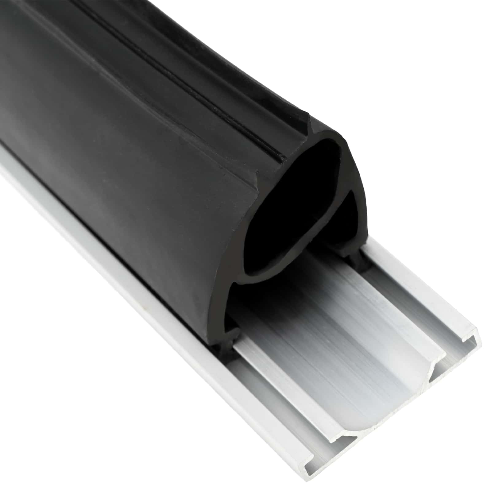 Garázs ajtó tömítés fekete 41 x 33 mm 5,5 m pvc
