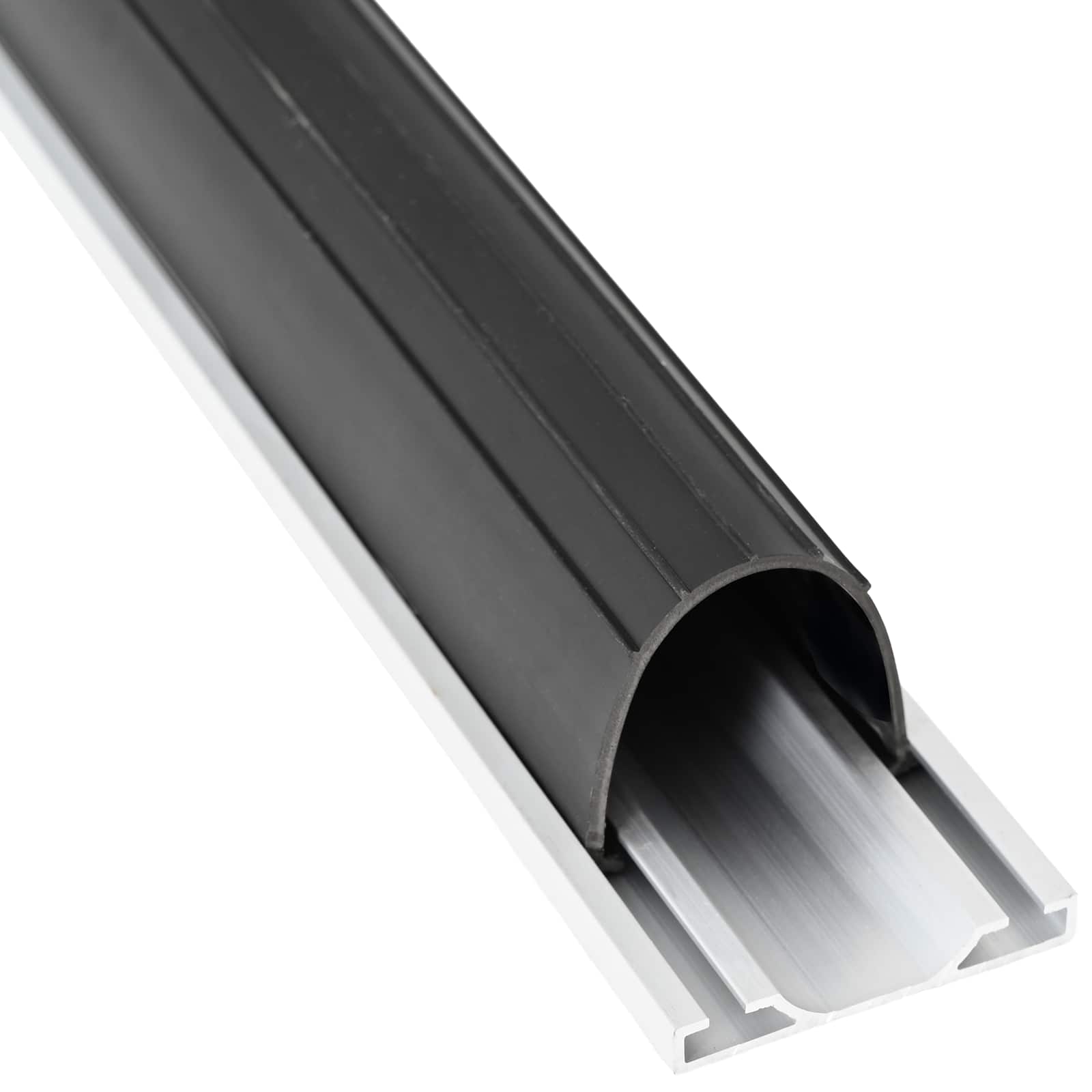 Garázs ajtó tömítés fekete 70 x 6 mm 4,5 m pvc