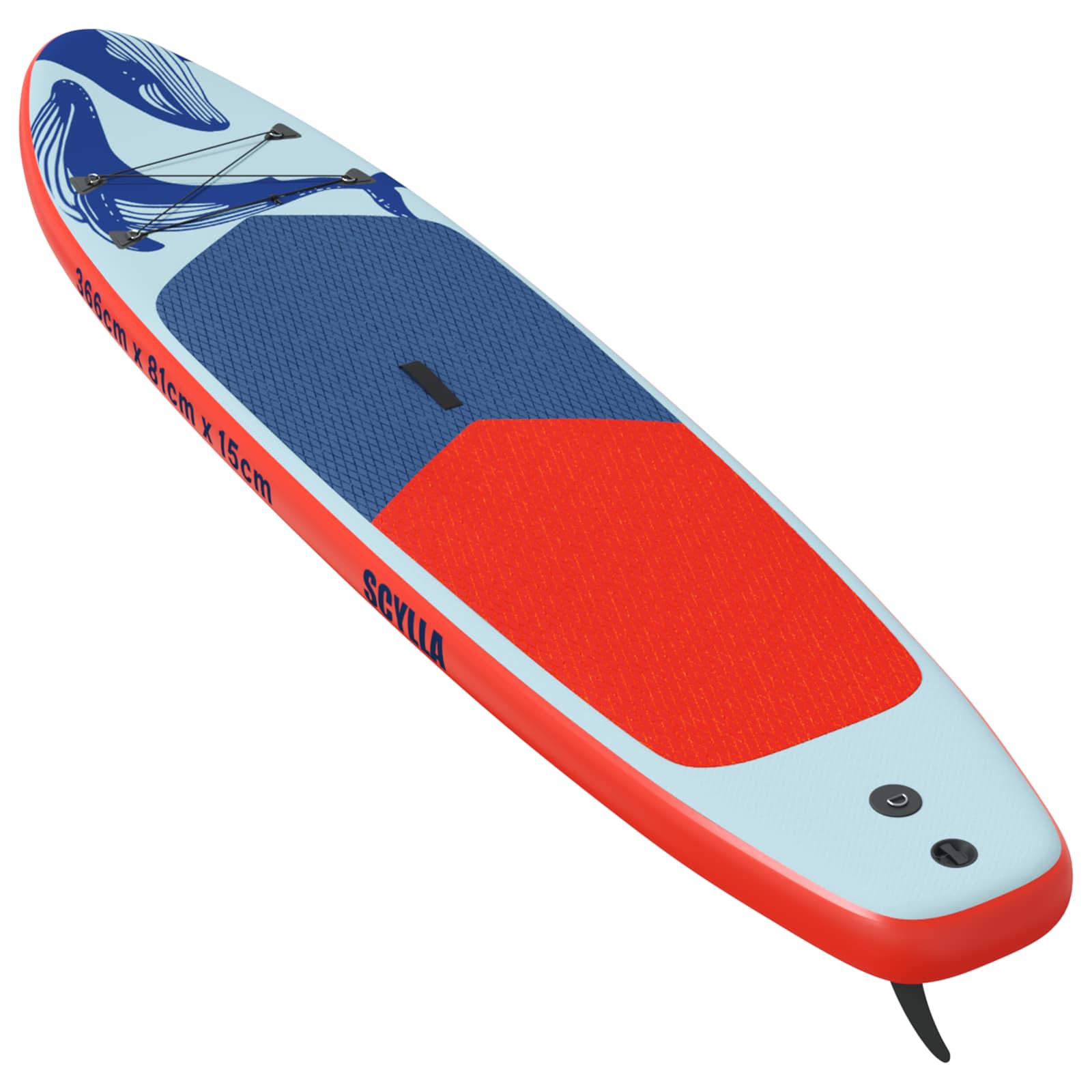Felfújható stand up paddle board scylla 366 x 81 x 15 cm kék