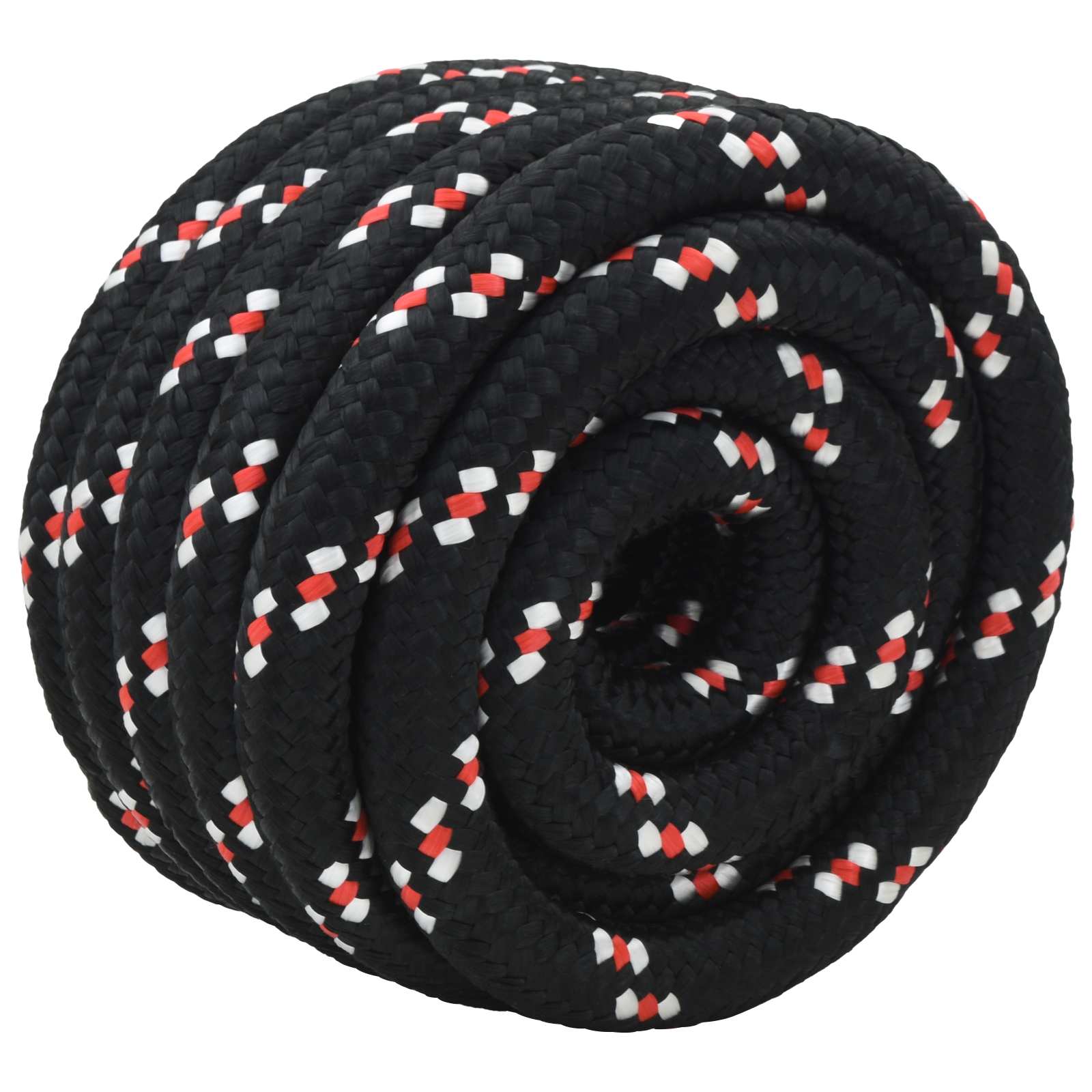 Csónak kötél fekete pp