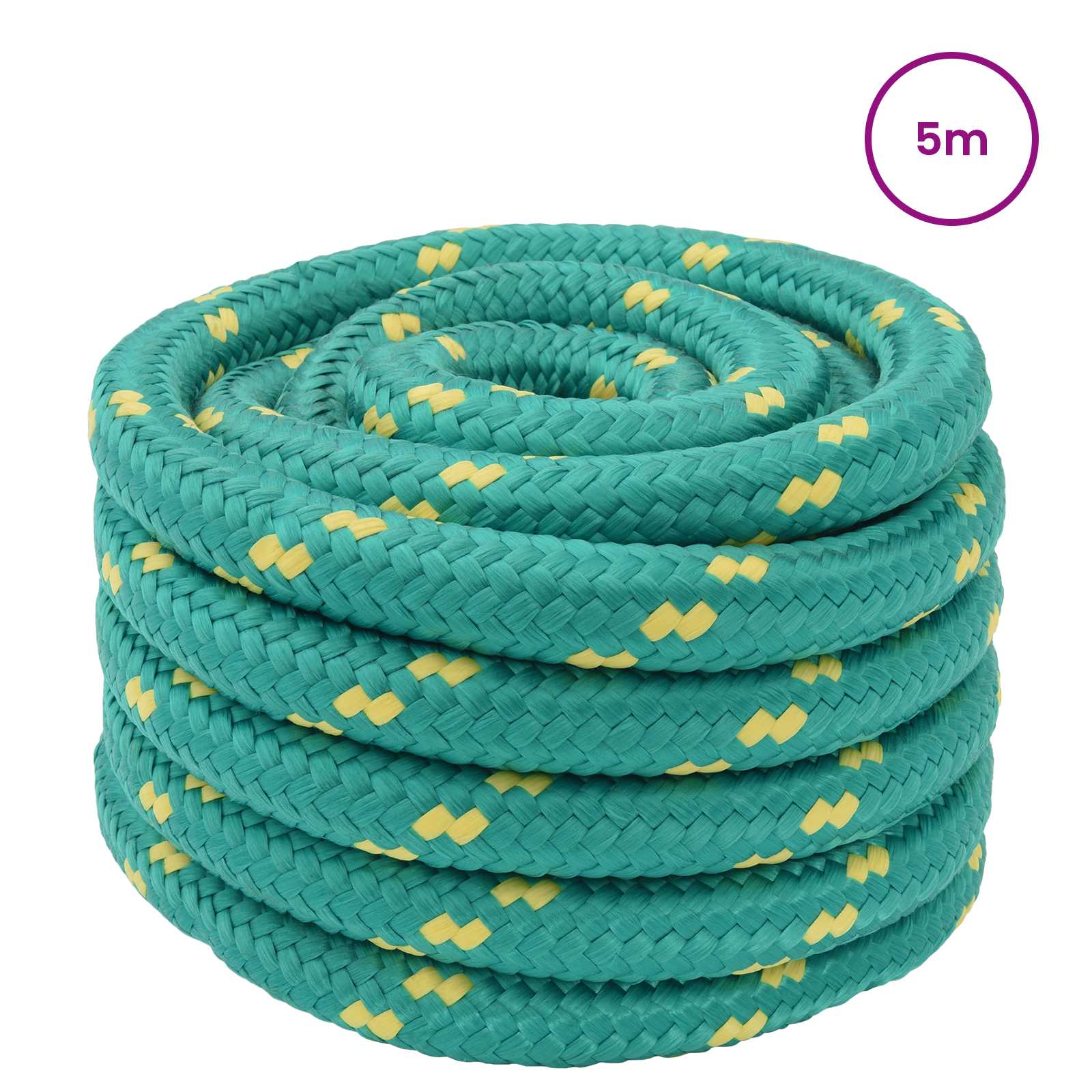 Csónak kötél zöld pp