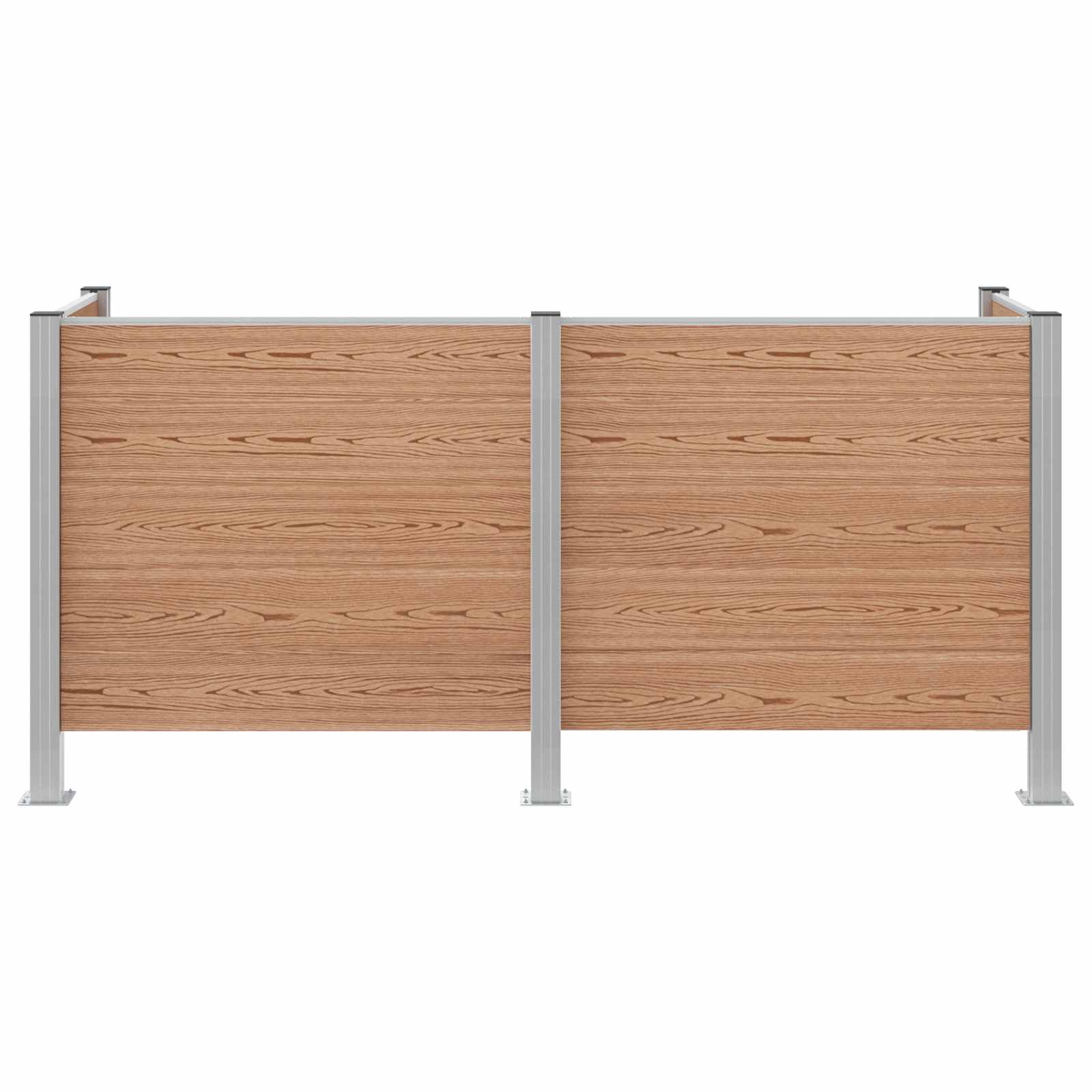 Hulladék gyűjtő kerítés barna 237 x 85 x 115 cm