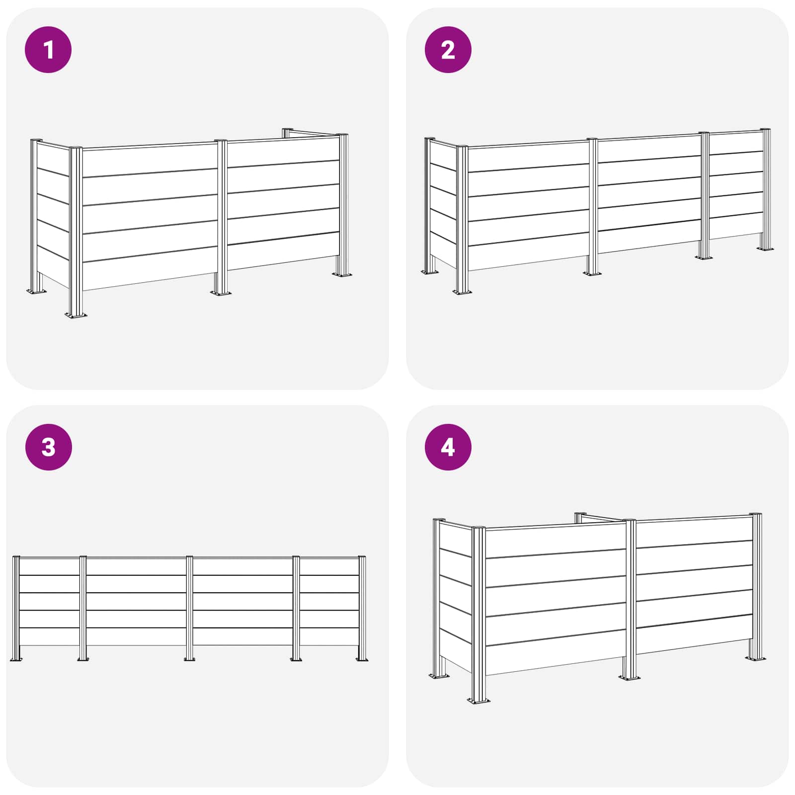Hulladék gyűjtő kerítés barna 237 x 85 x 115 cm