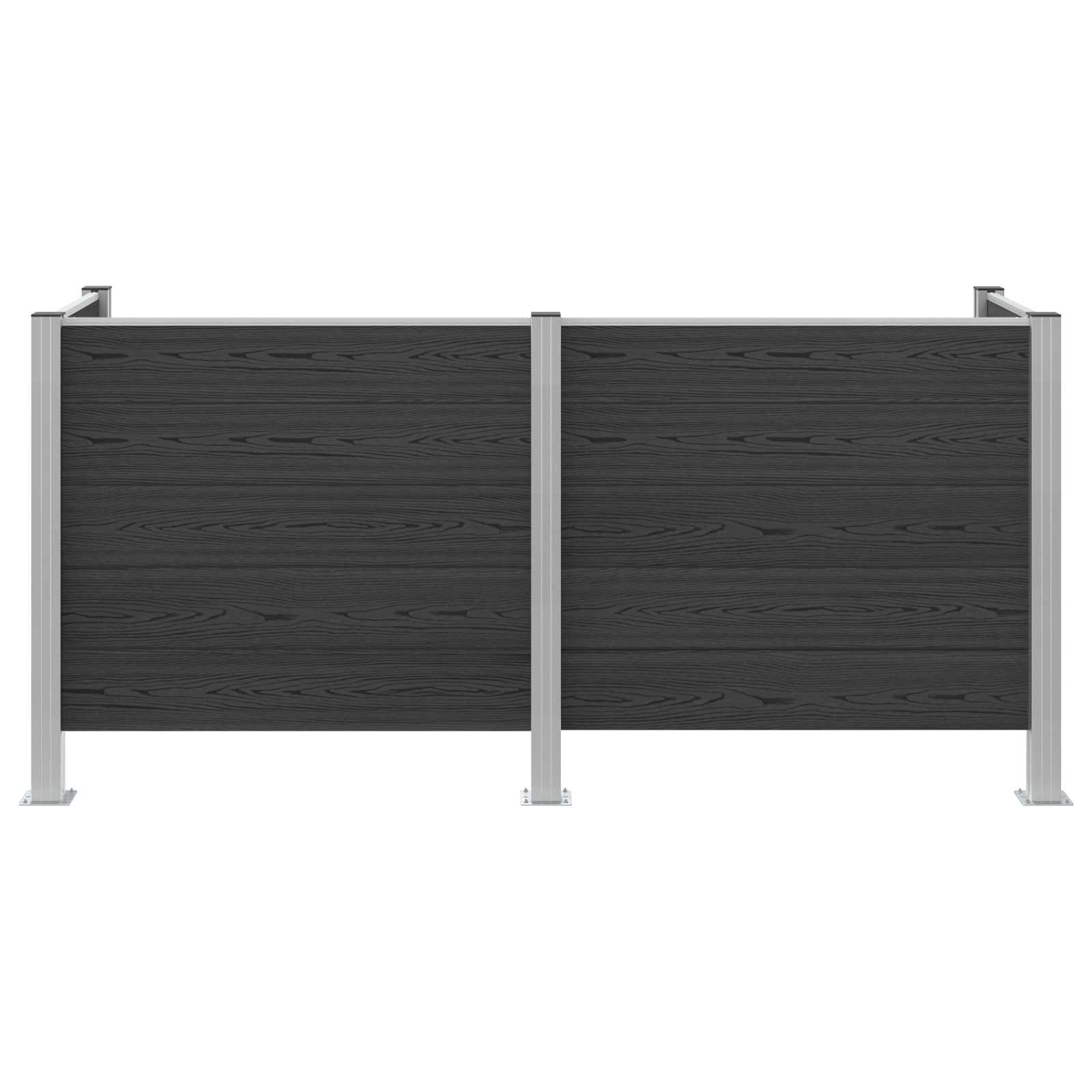 Hulladék gyűjtő kerítés szürke 237 x 85 x 115 cm