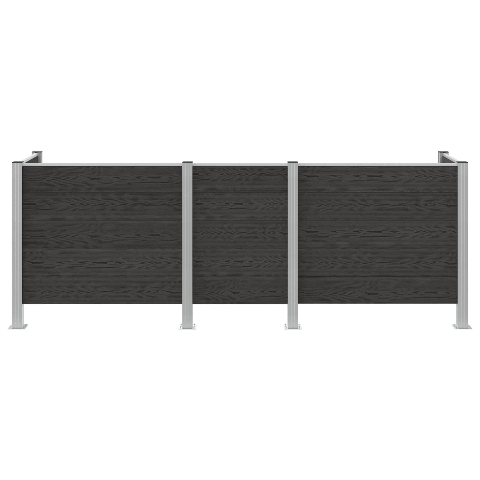 Hulladék gyűjtő kerítés szürke 315 x 85 x 115 cm