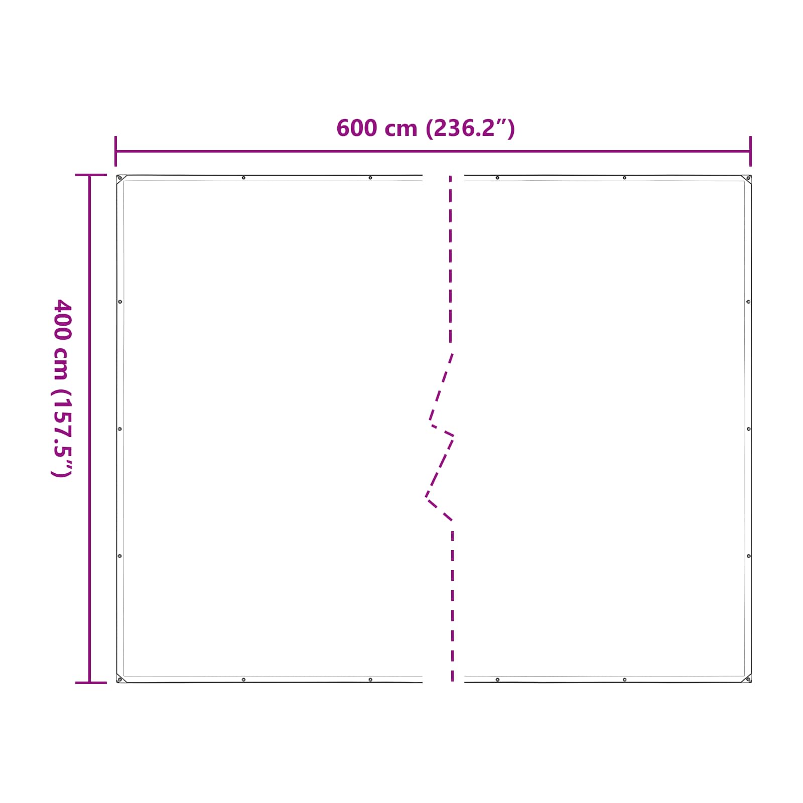 Növényfedező átlátszó 4 x 6 m pe