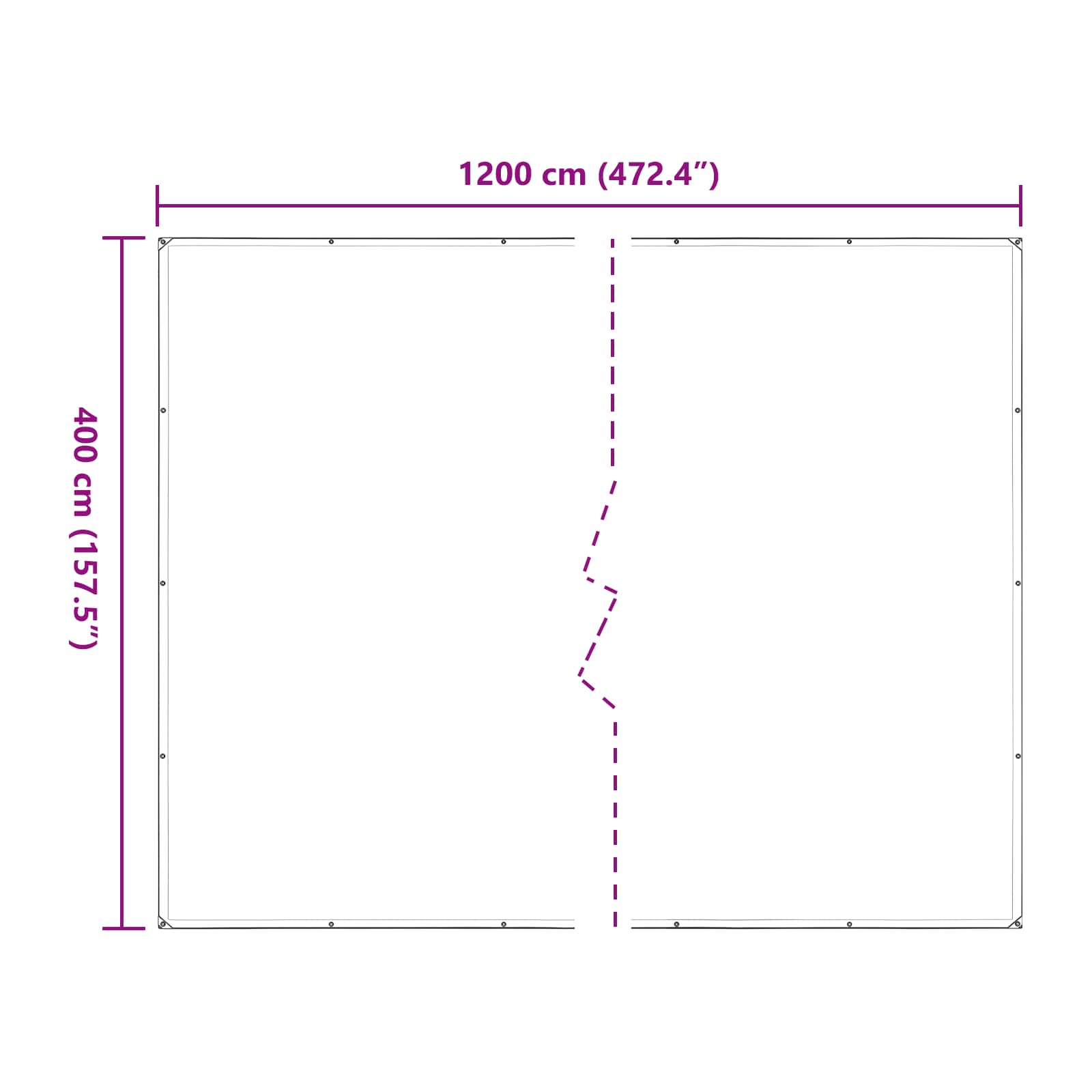 Növényfedező átlátszó 4 x 12 m pe