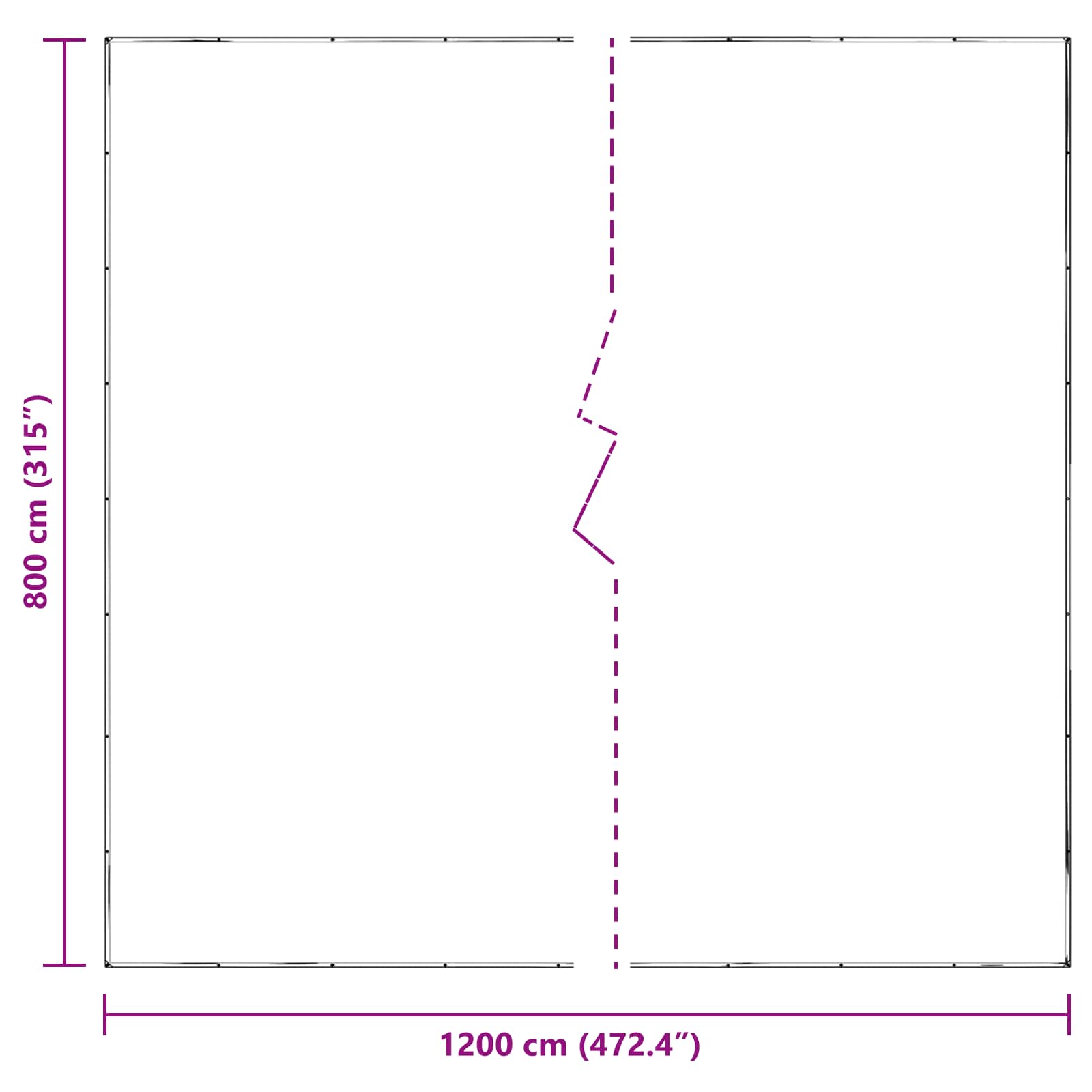 Növényfedező átlátszó 8 x 12 m pe