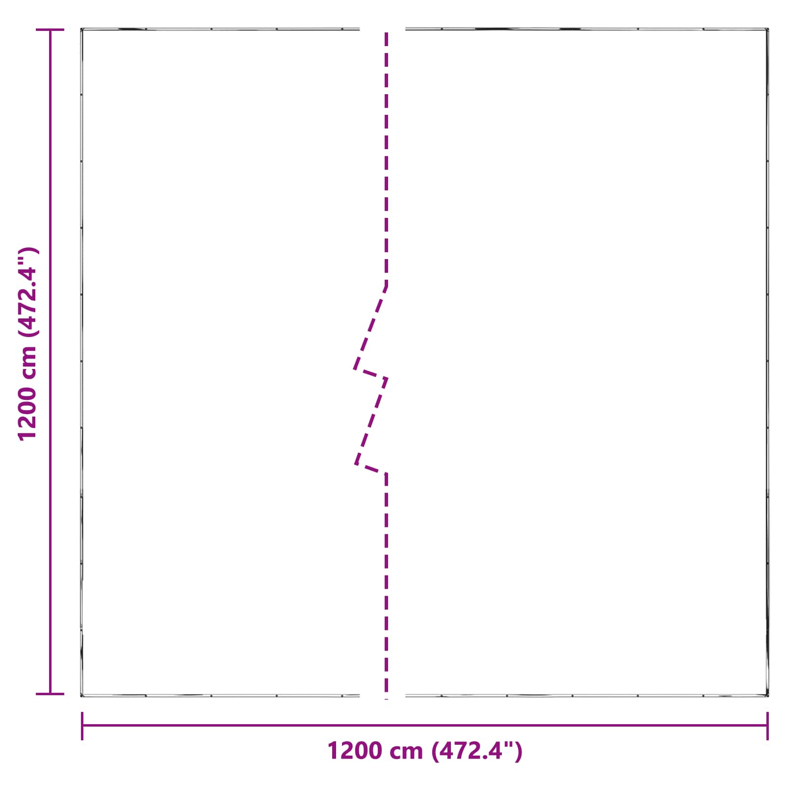 Növényfedező átlátszó 12 x 12 m pe
