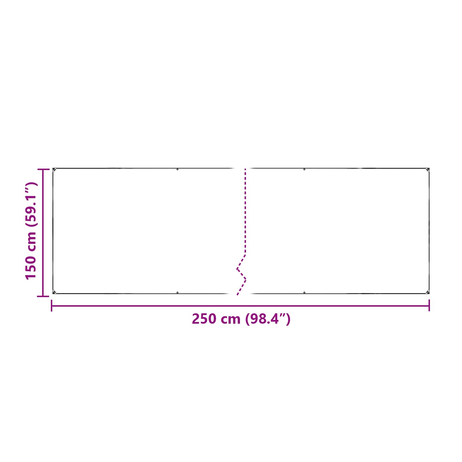 Növényfedező átlátszó 2,5 x 1,5 m pe