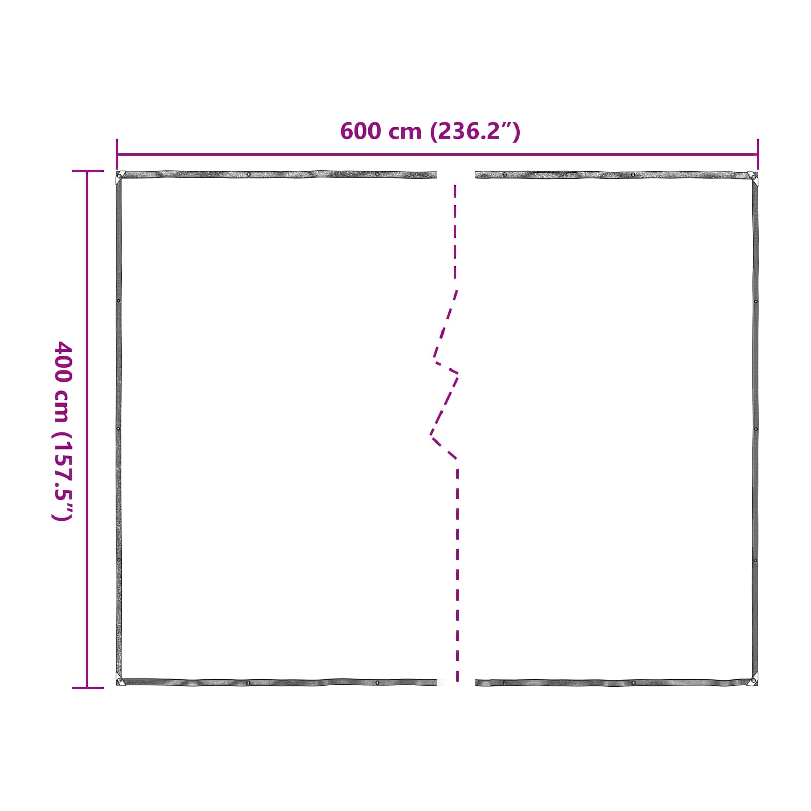 Növényfedező átlátszó 4 x 6 m pe