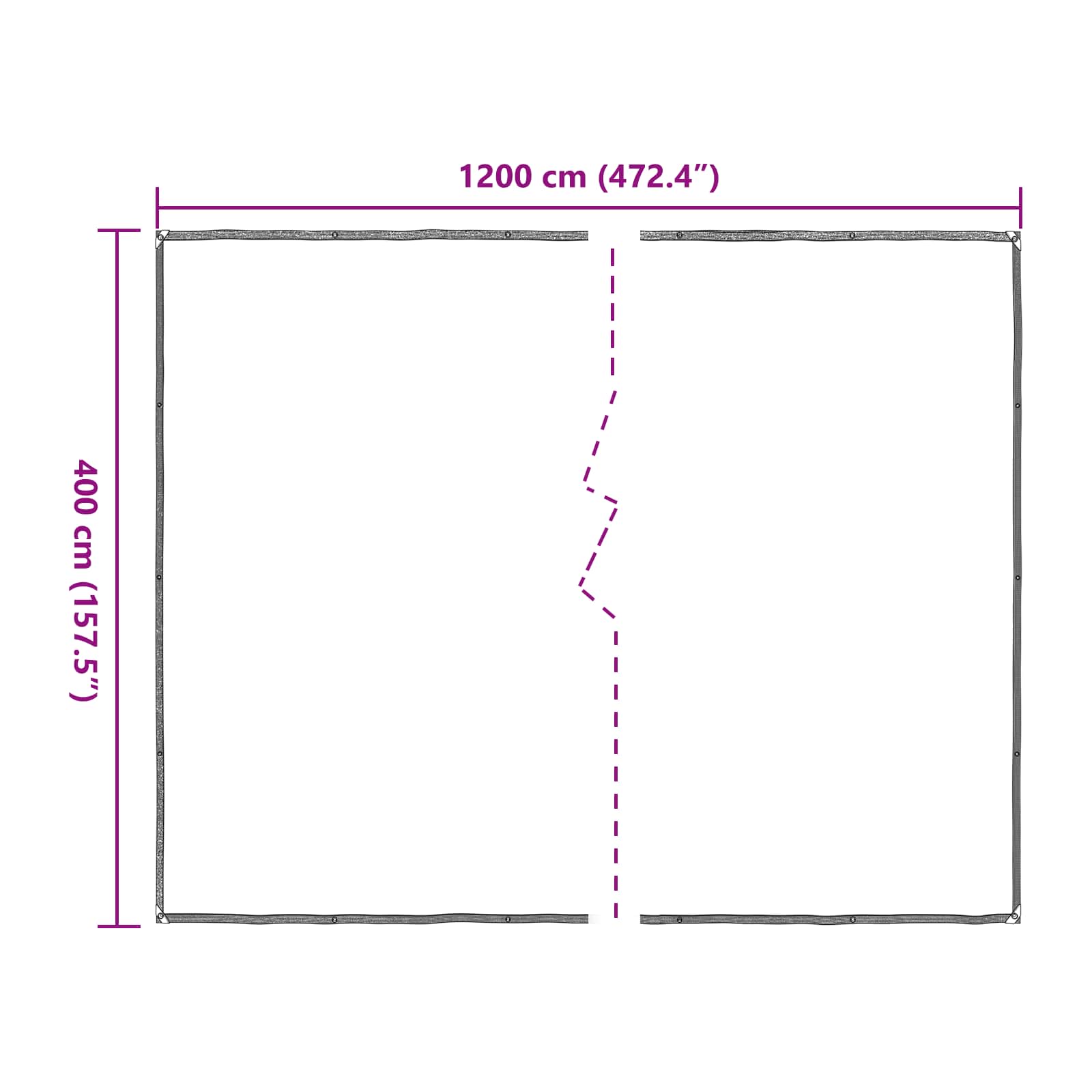 Növényfedező átlátszó 4 x 12 m pe