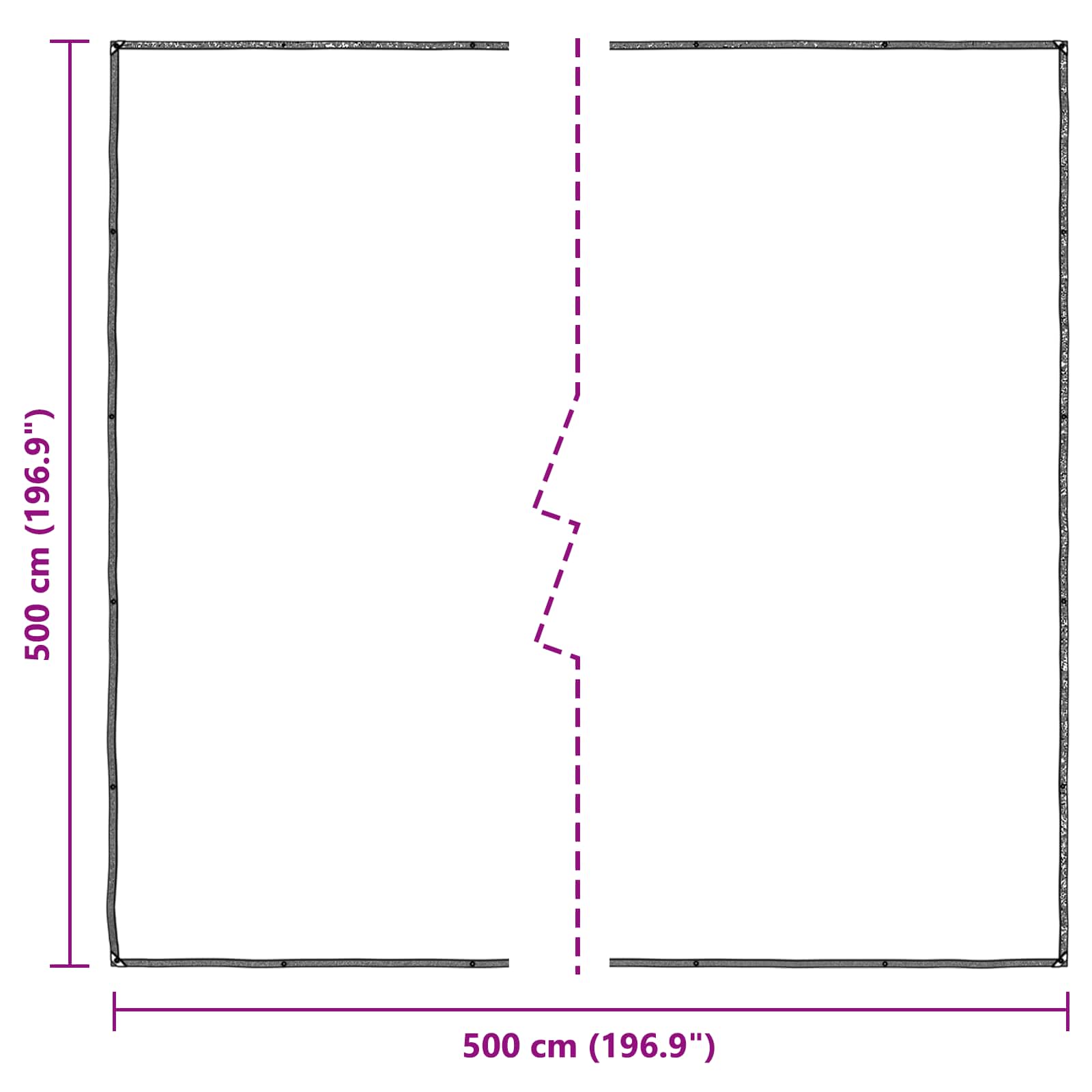 Növényfedező átlátszó 5 x 5 m pe