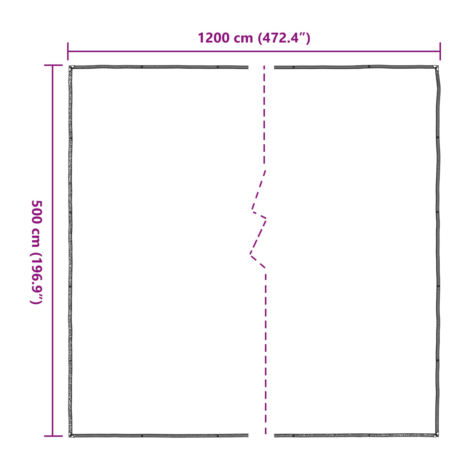 Növényfedező átlátszó 5 x 12 m pe