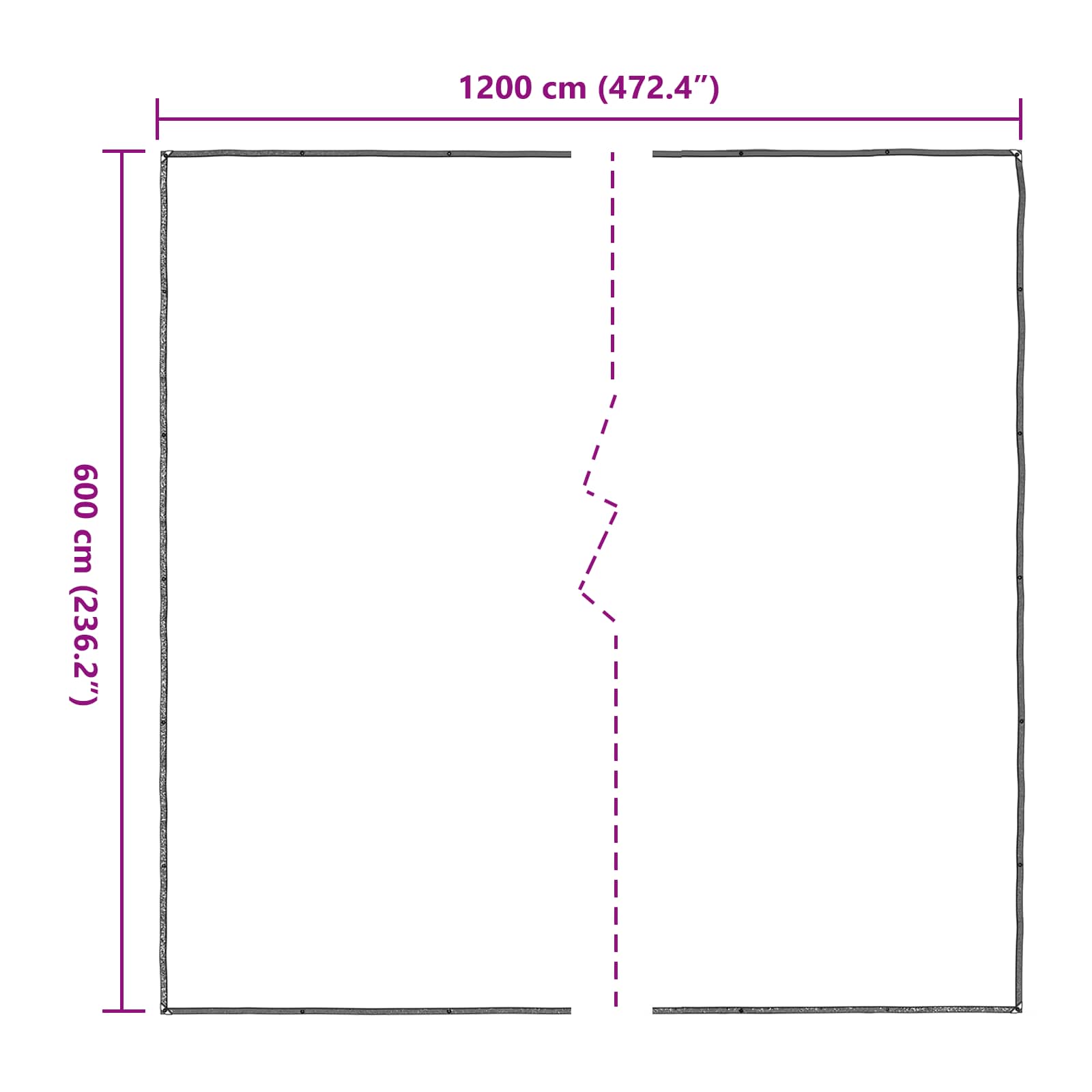 Növényfedező átlátszó 6 x 12 m pe