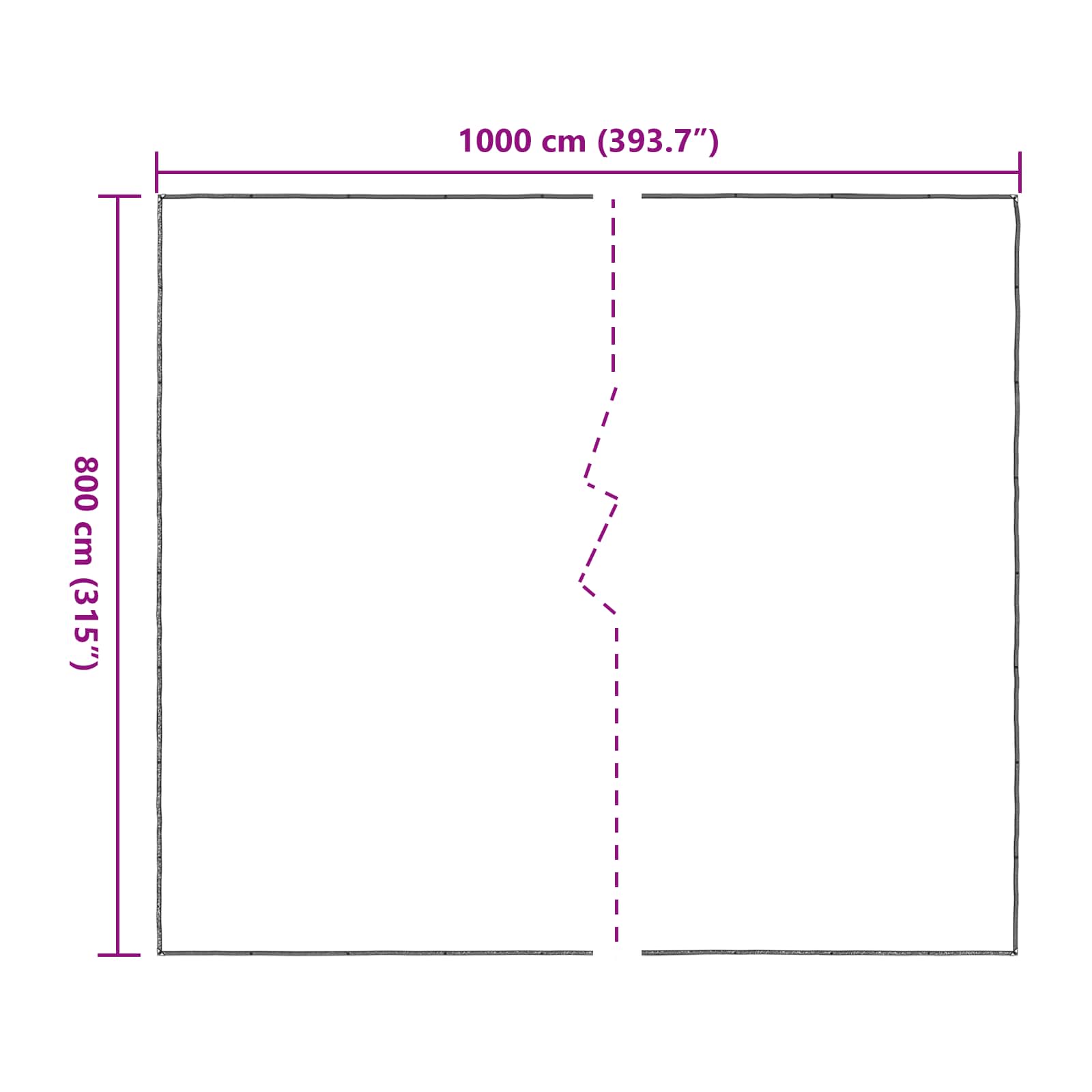 Növényfedező átlátszó 8 x 10 m pe