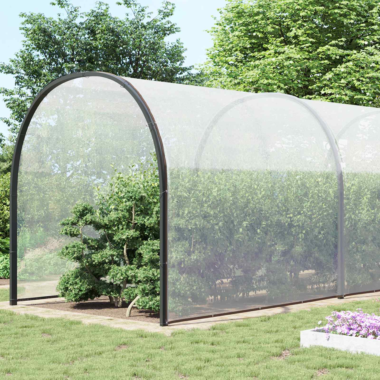 Növényfedező átlátszó 12 x 12 m pe