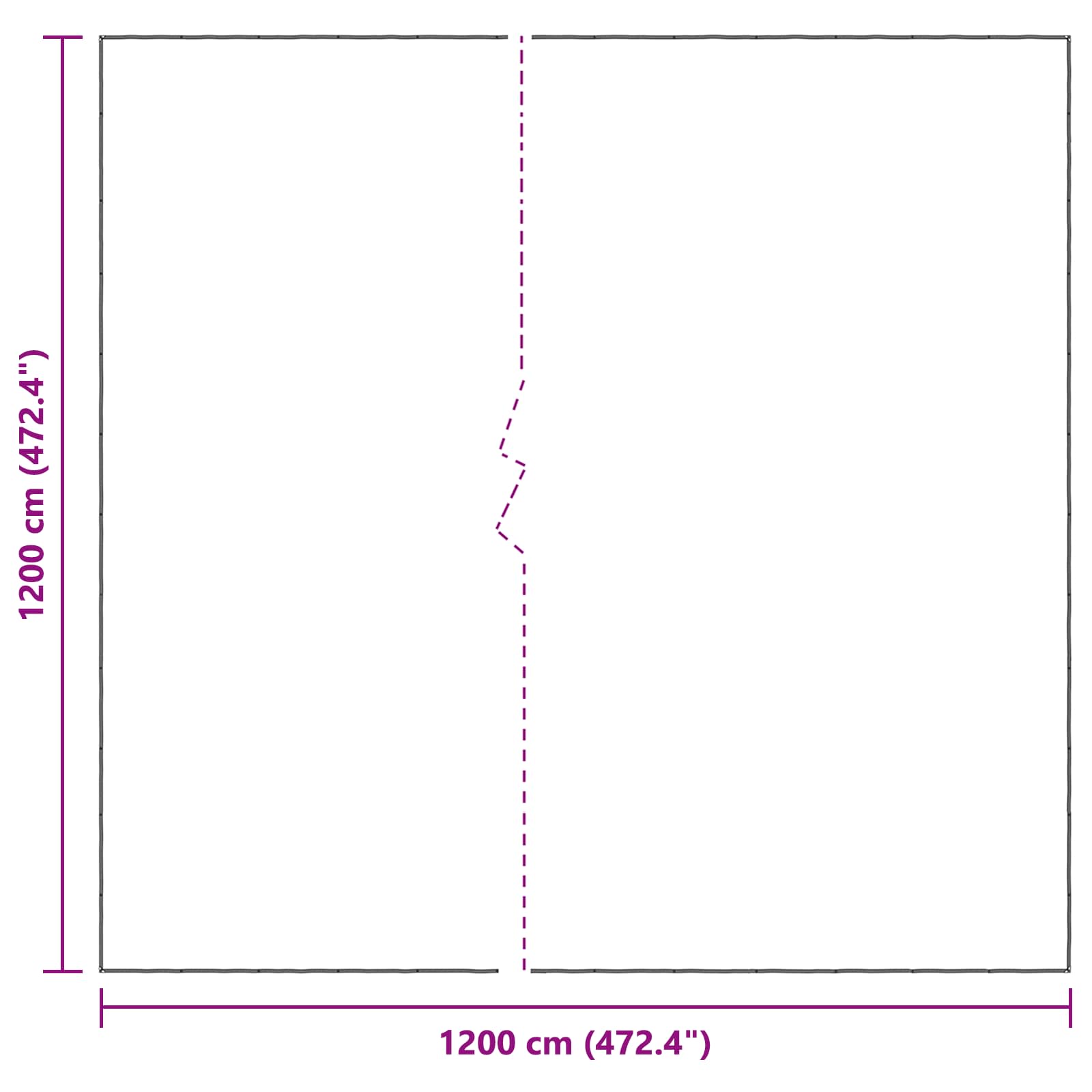 Növényfedező átlátszó 12 x 12 m pe