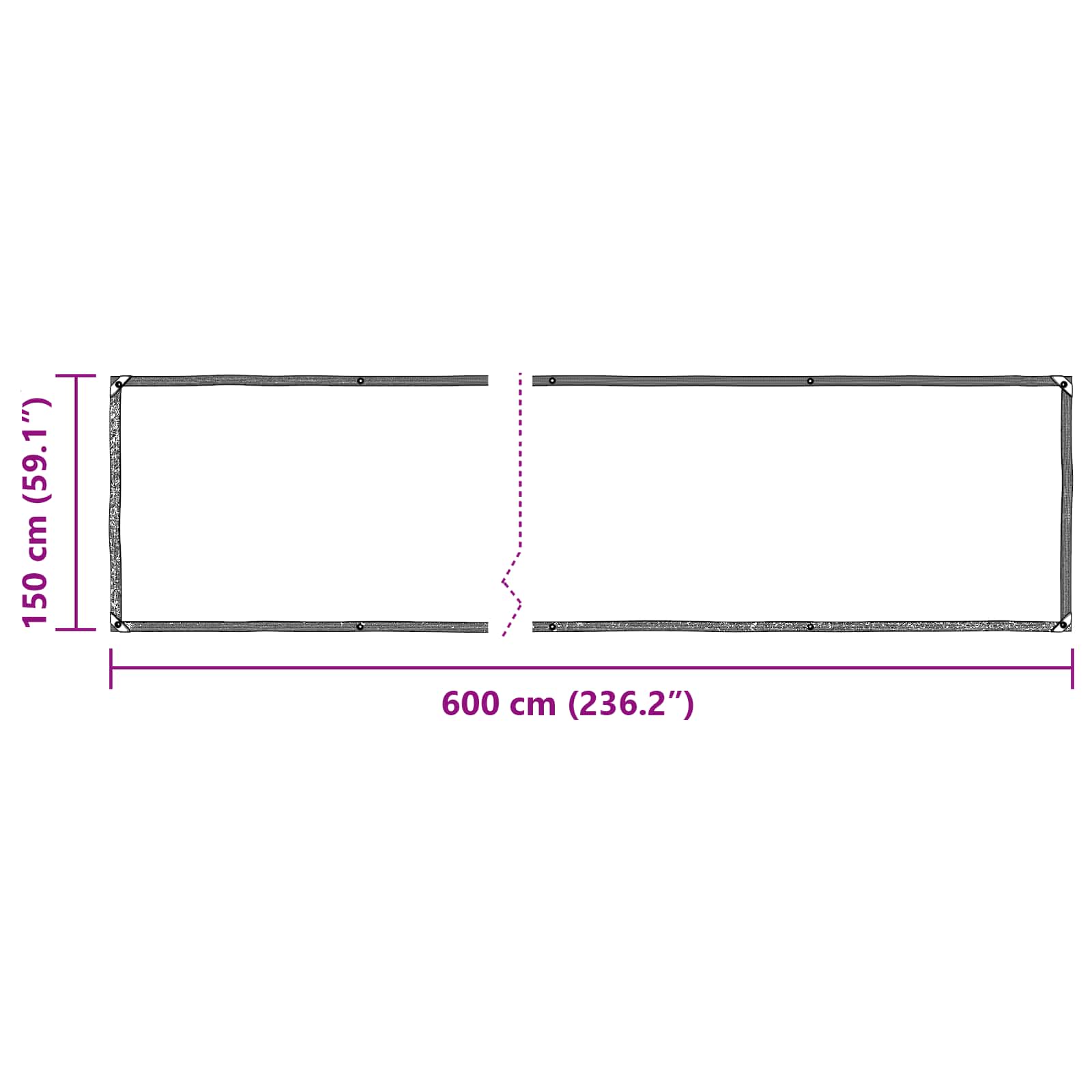 Növényfedező átlátszó 6 x 1,5 m pe