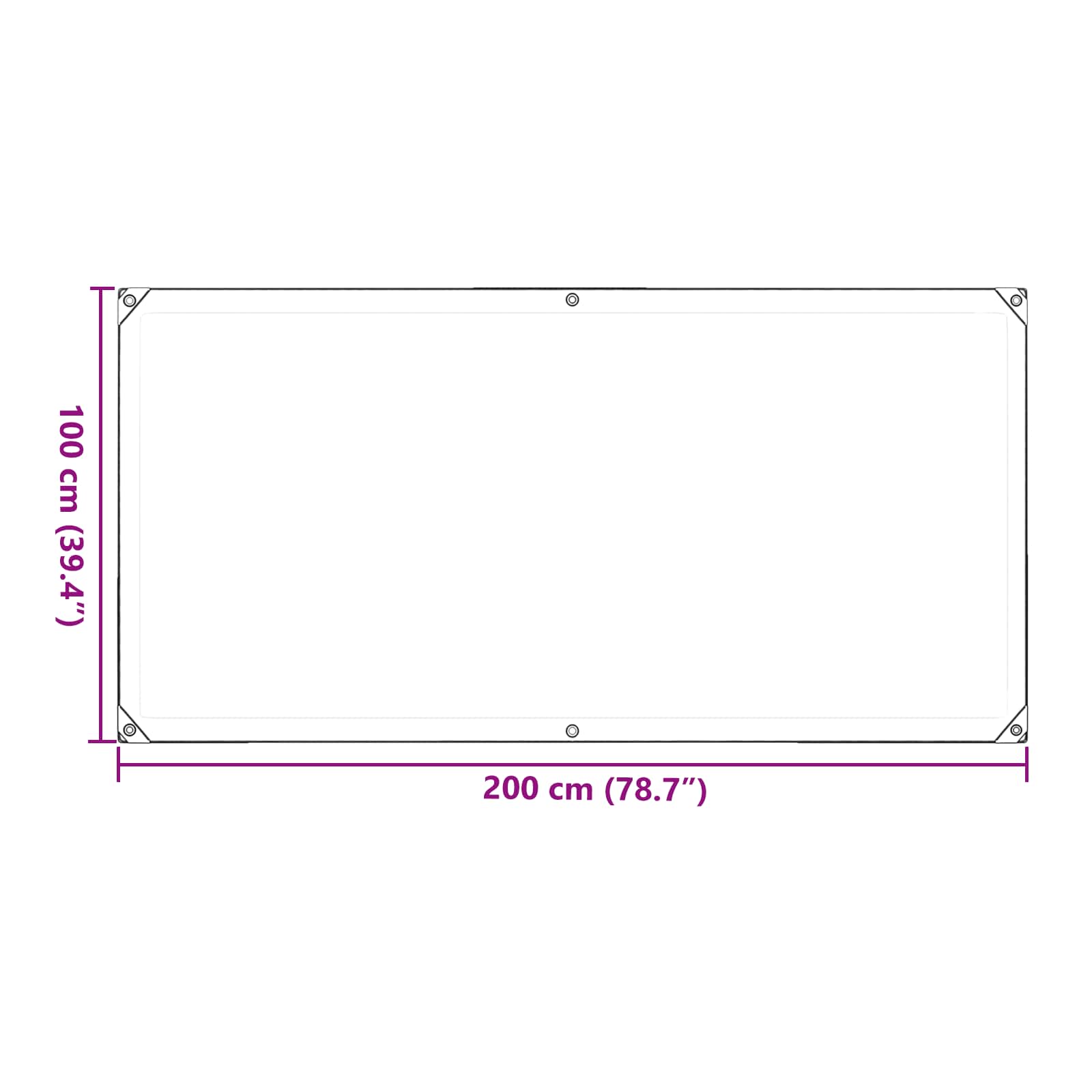 Növényfedező átlátszó 1 x 2 m pvc