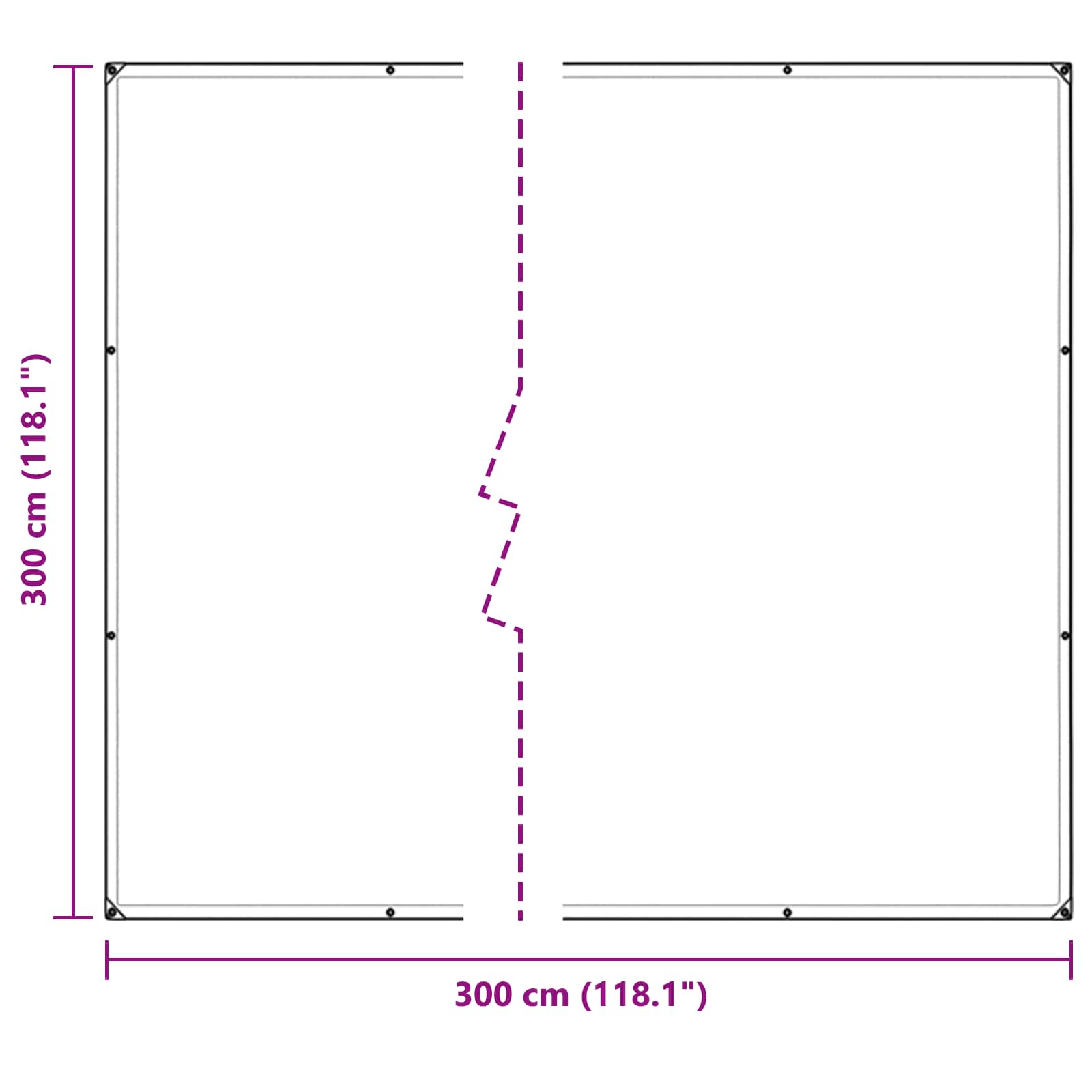 Növényfedező átlátszó 3 x 3 m pvc