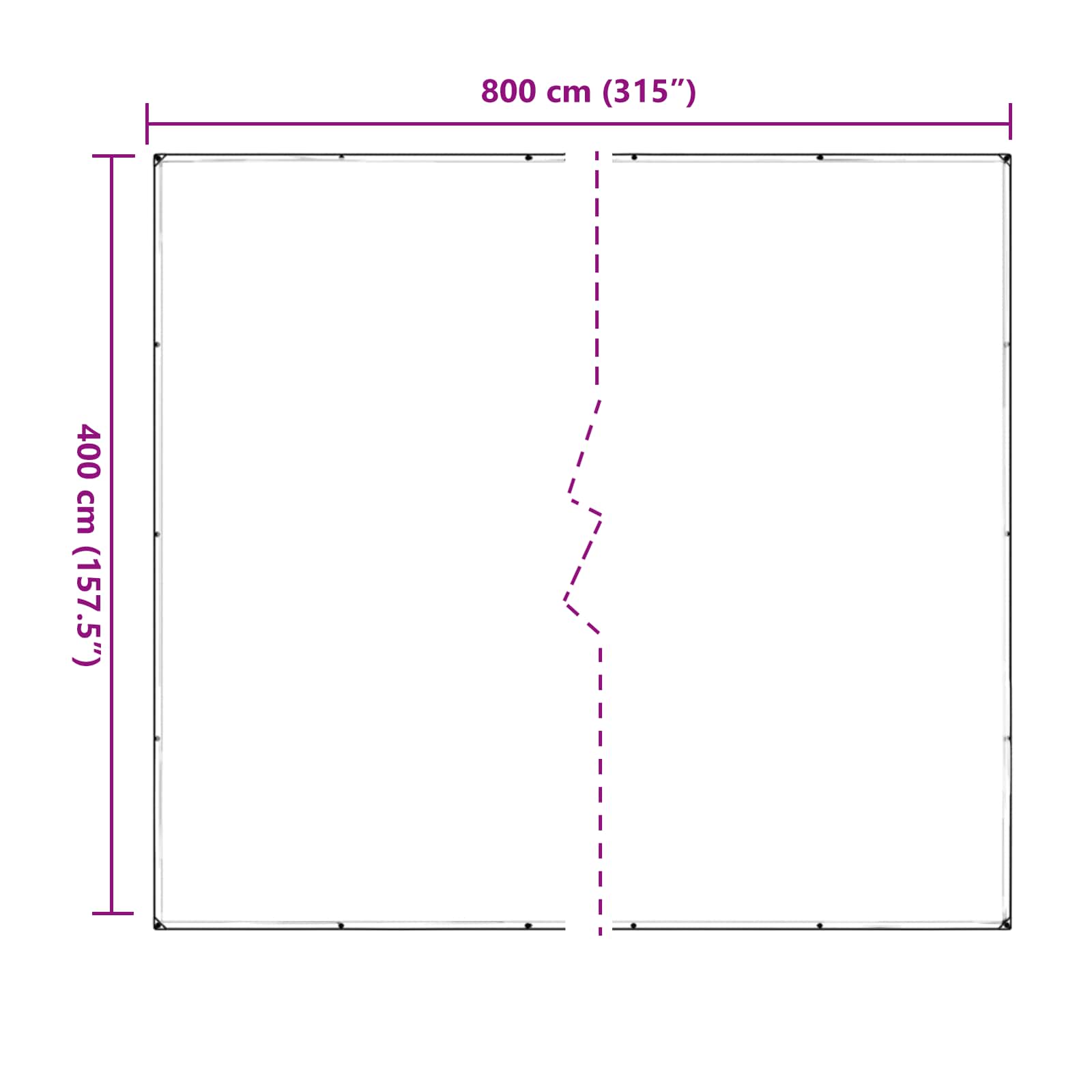 Növényfedező átlátszó 4 x 8 m pvc