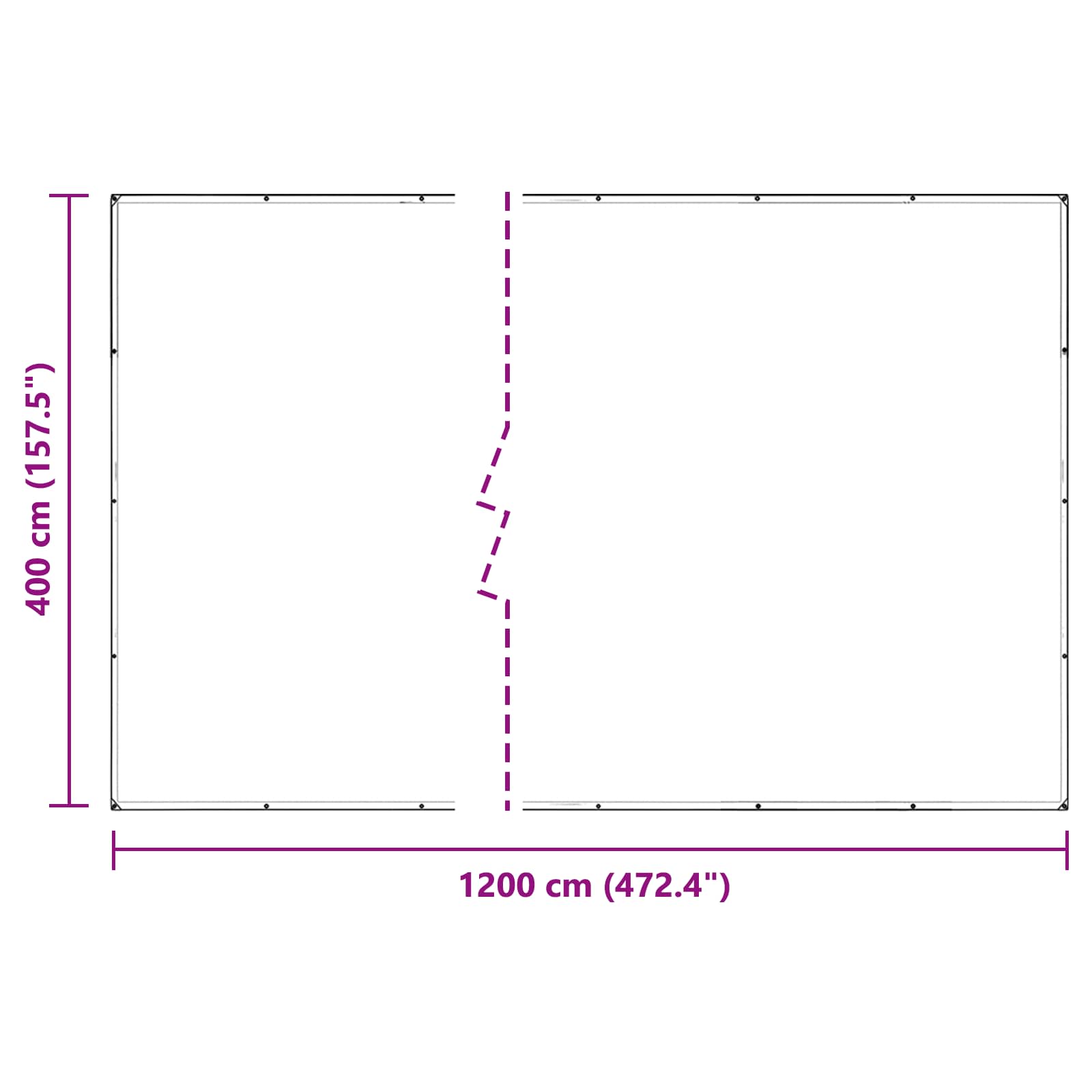 Növényfedező átlátszó 4 x 12 m pvc