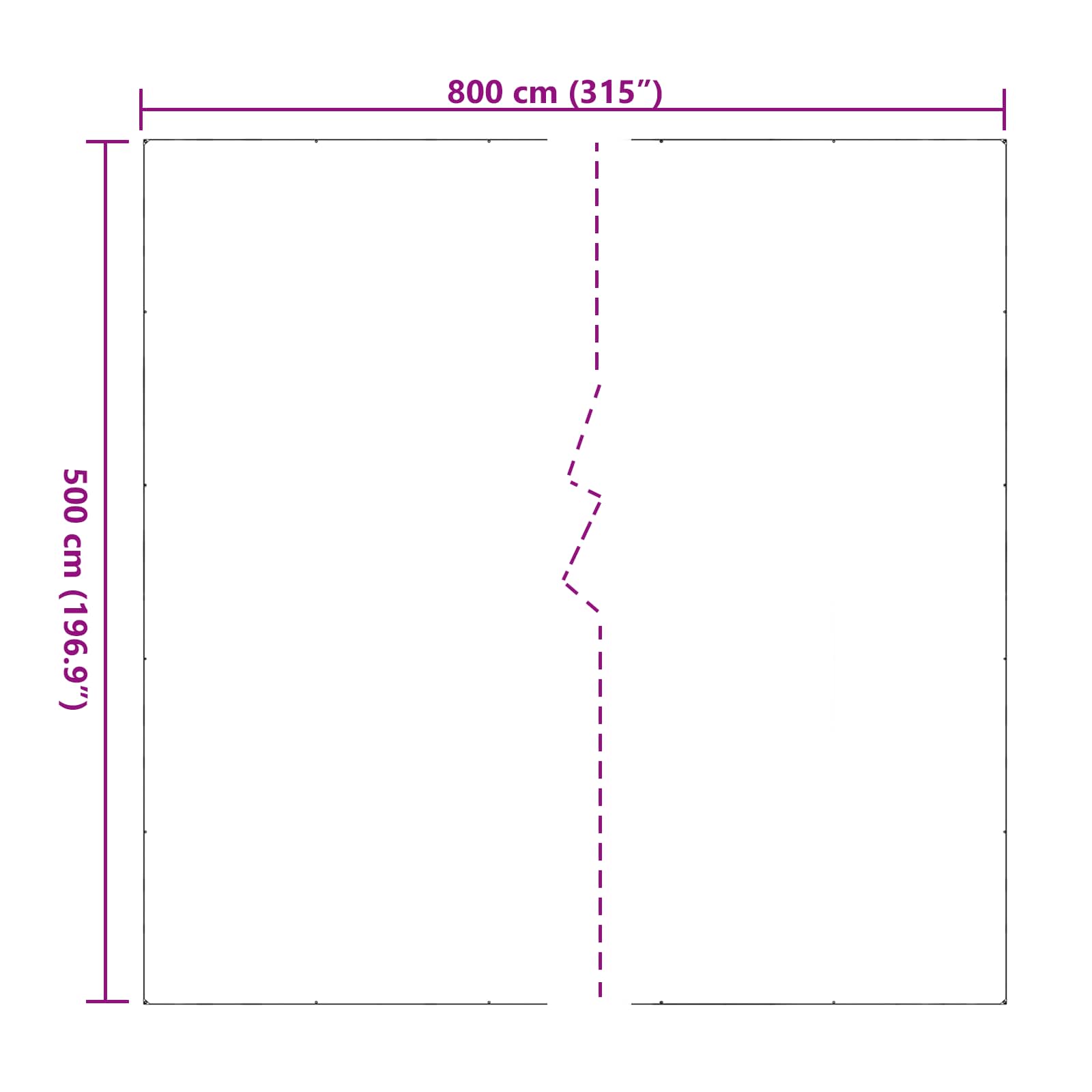 Növényfedező átlátszó 5 x 8 m pvc