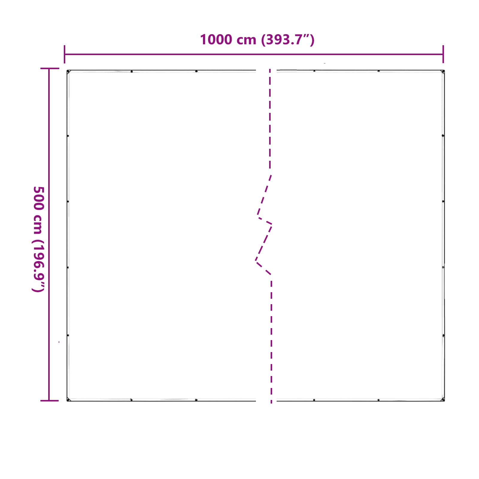 Növényfedező átlátszó 5 x 10 m pvc