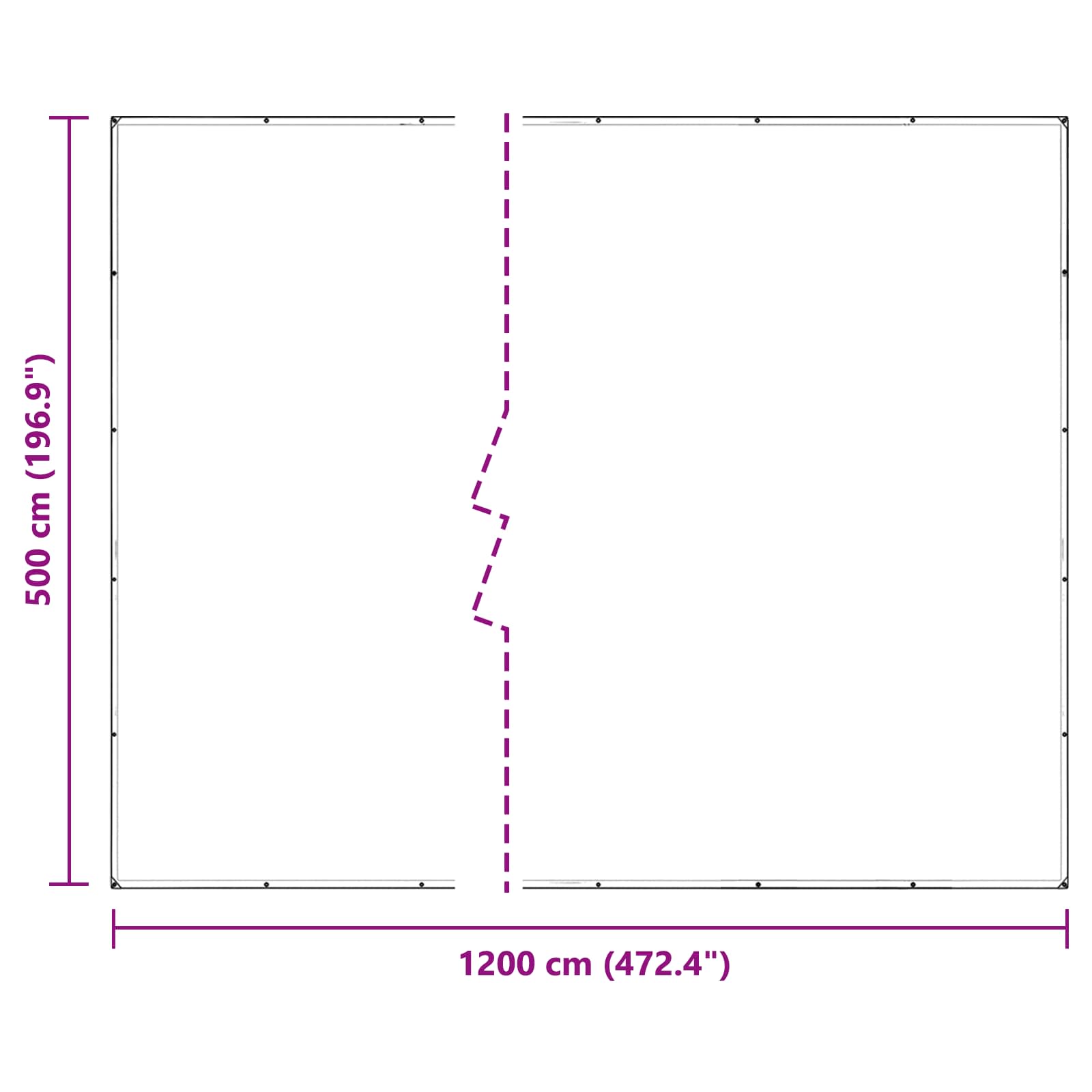 Növényfedező átlátszó 5 x 12 m pvc
