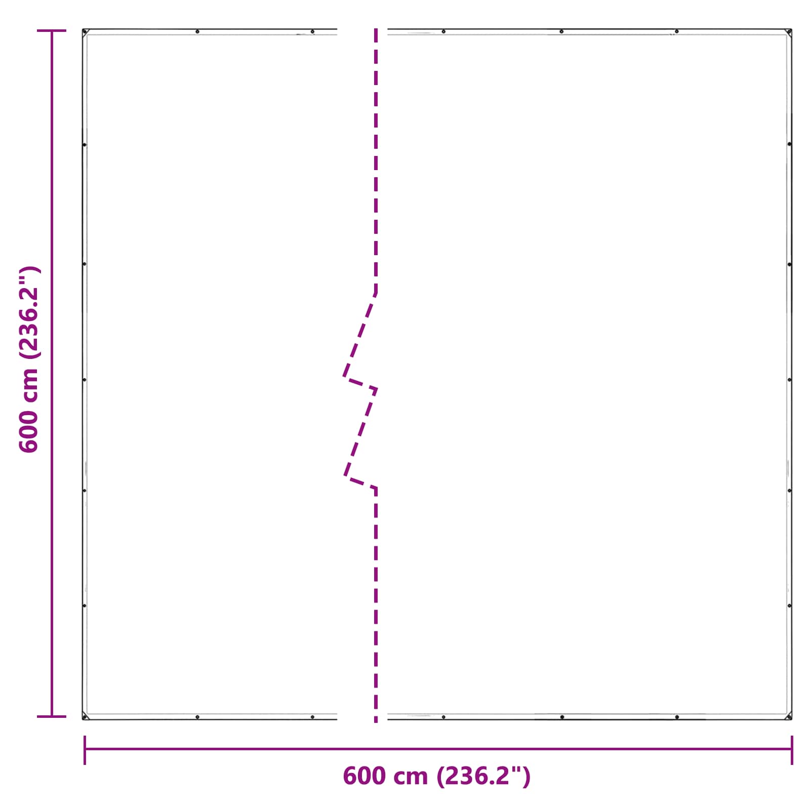 Növényfedező átlátszó 6 x 6 m pvc