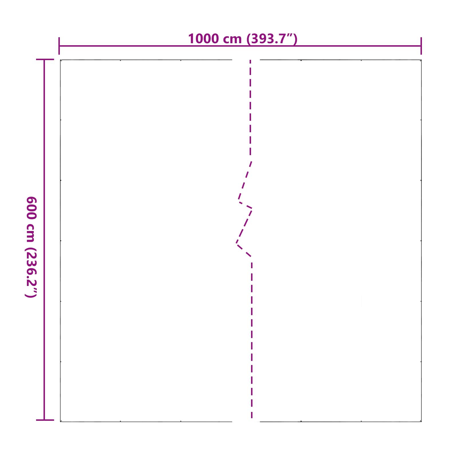 Növényfedező átlátszó 6 x 10 m pvc